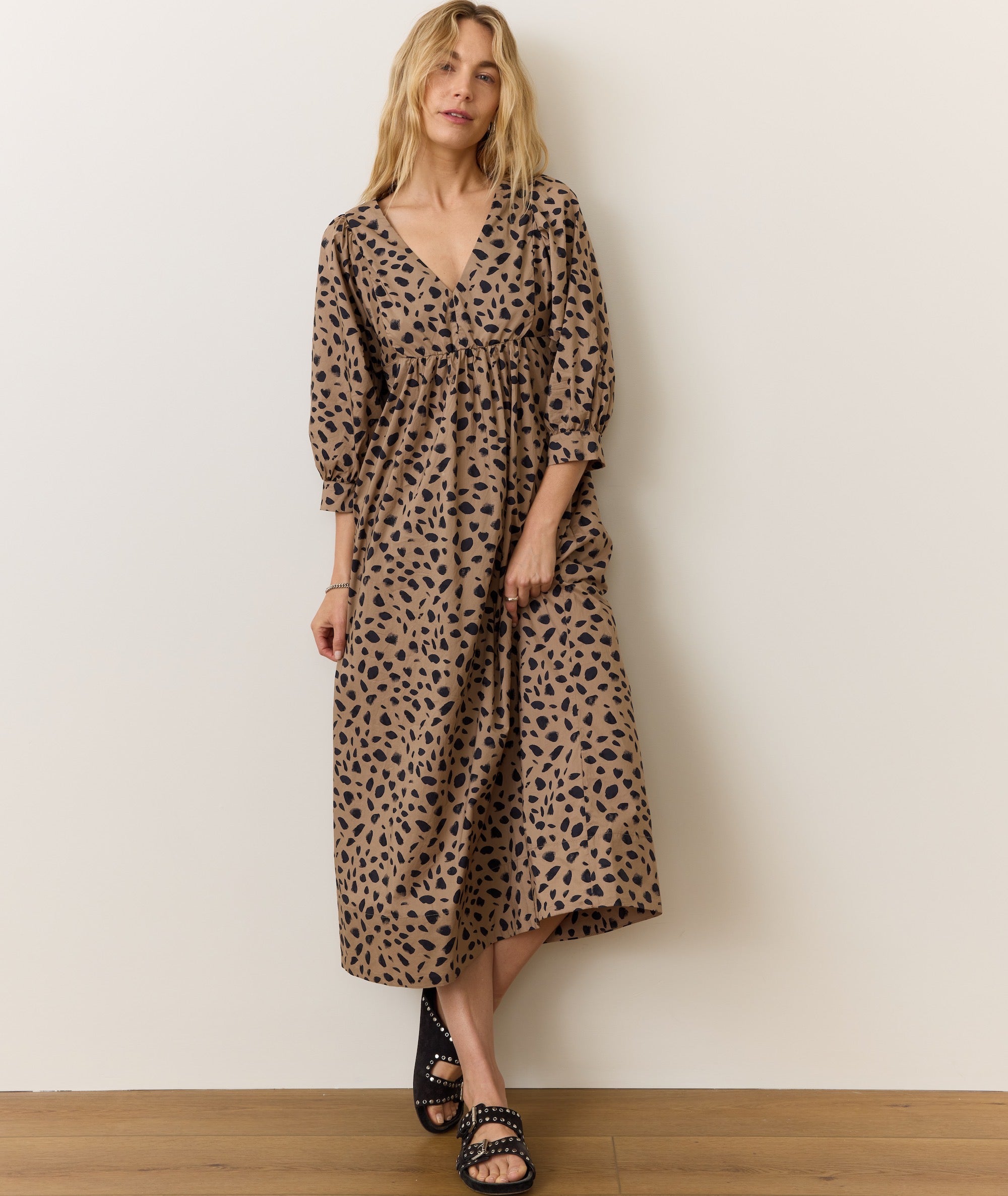 Women's Alani Poplin Maxi Dress | Abstract Animal | Small by Marine Layer Women's Alani Poplin Maxi Dress | Abstract Animal | Small by Marine Layer