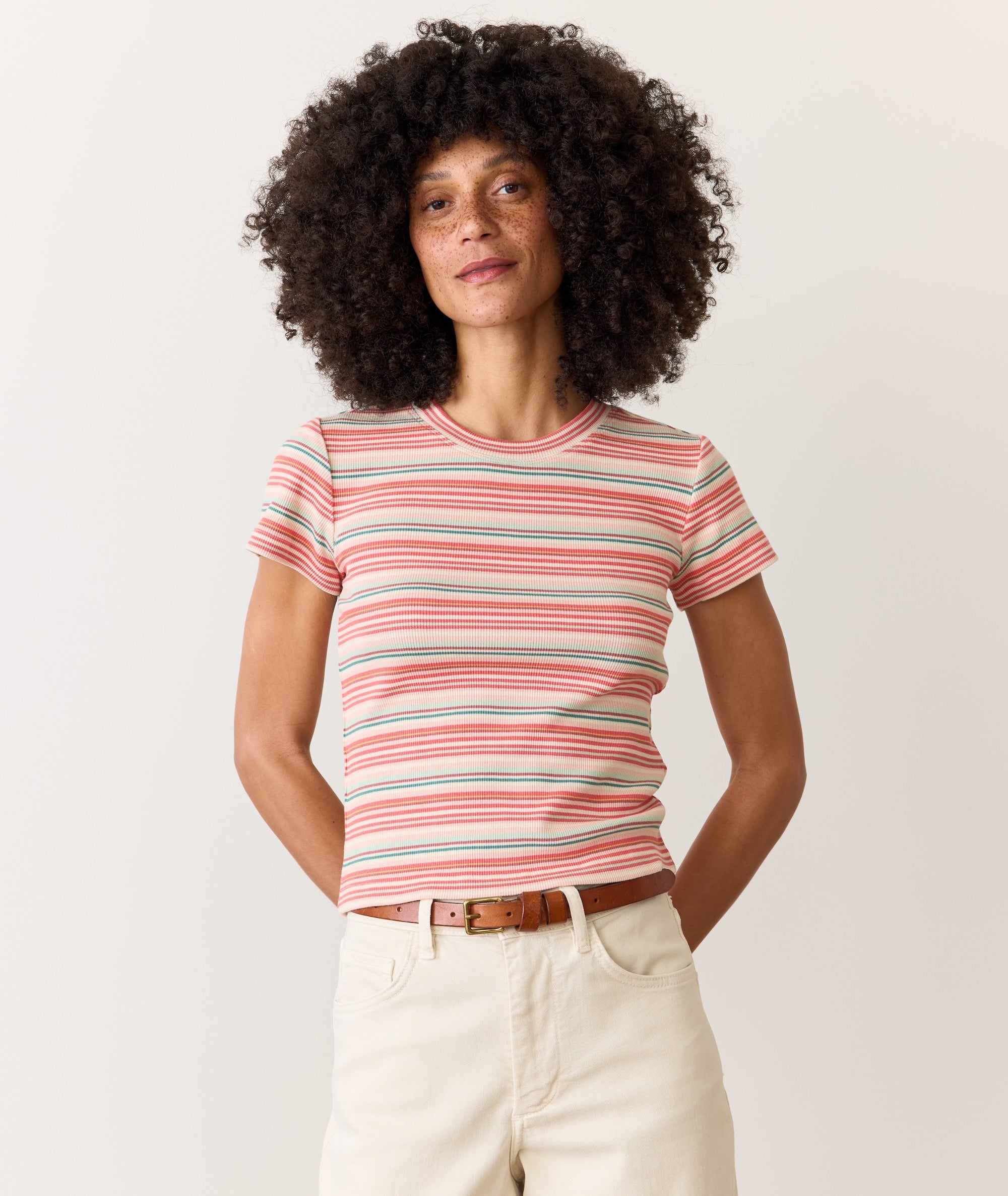 Lexi Rib Sun-In Crew Tee