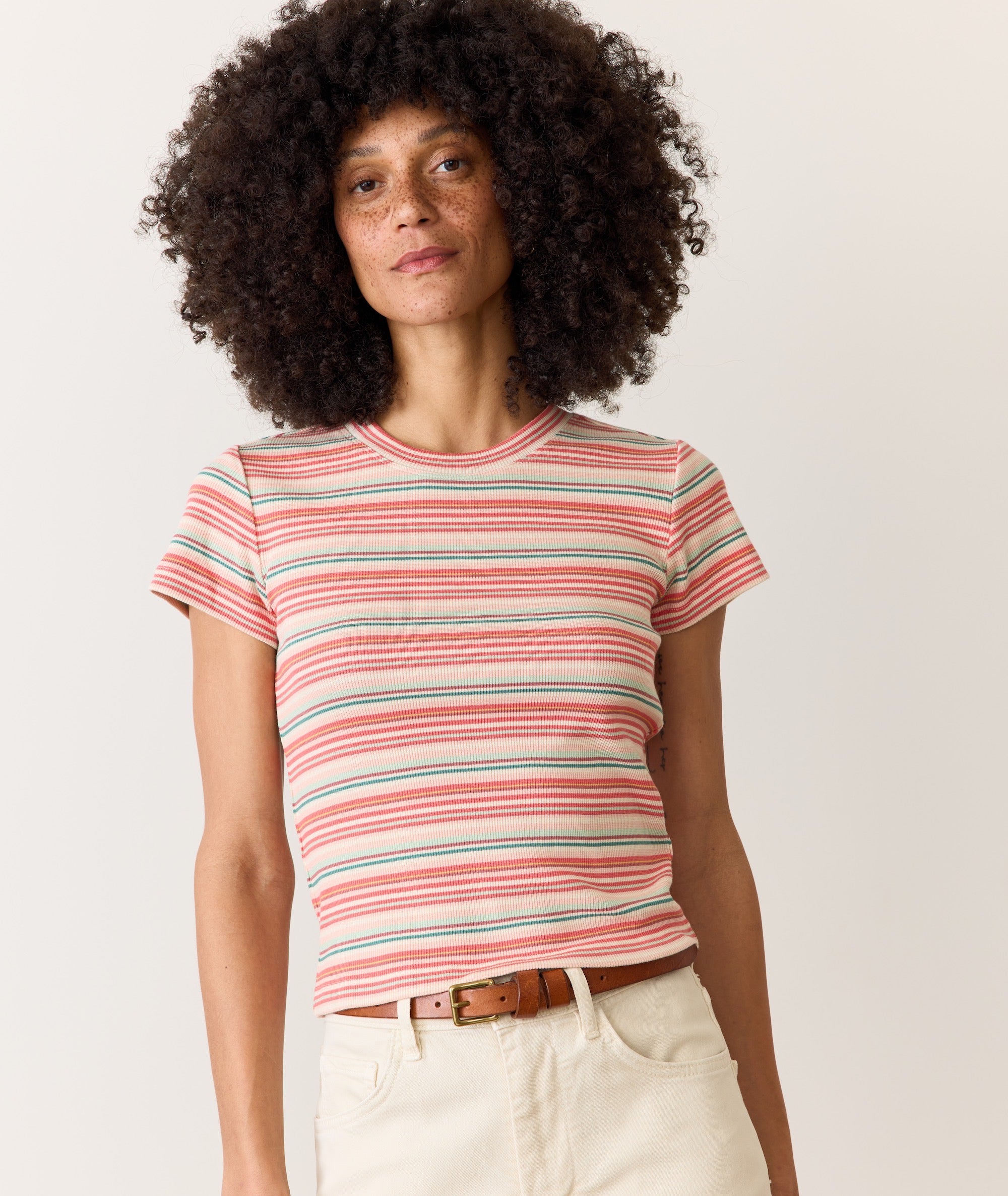 Lexi Rib Sun-In Crew Tee