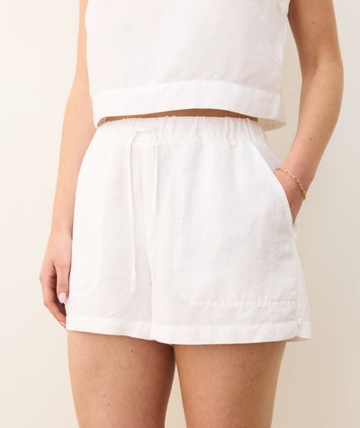 Linen Drawstring Short