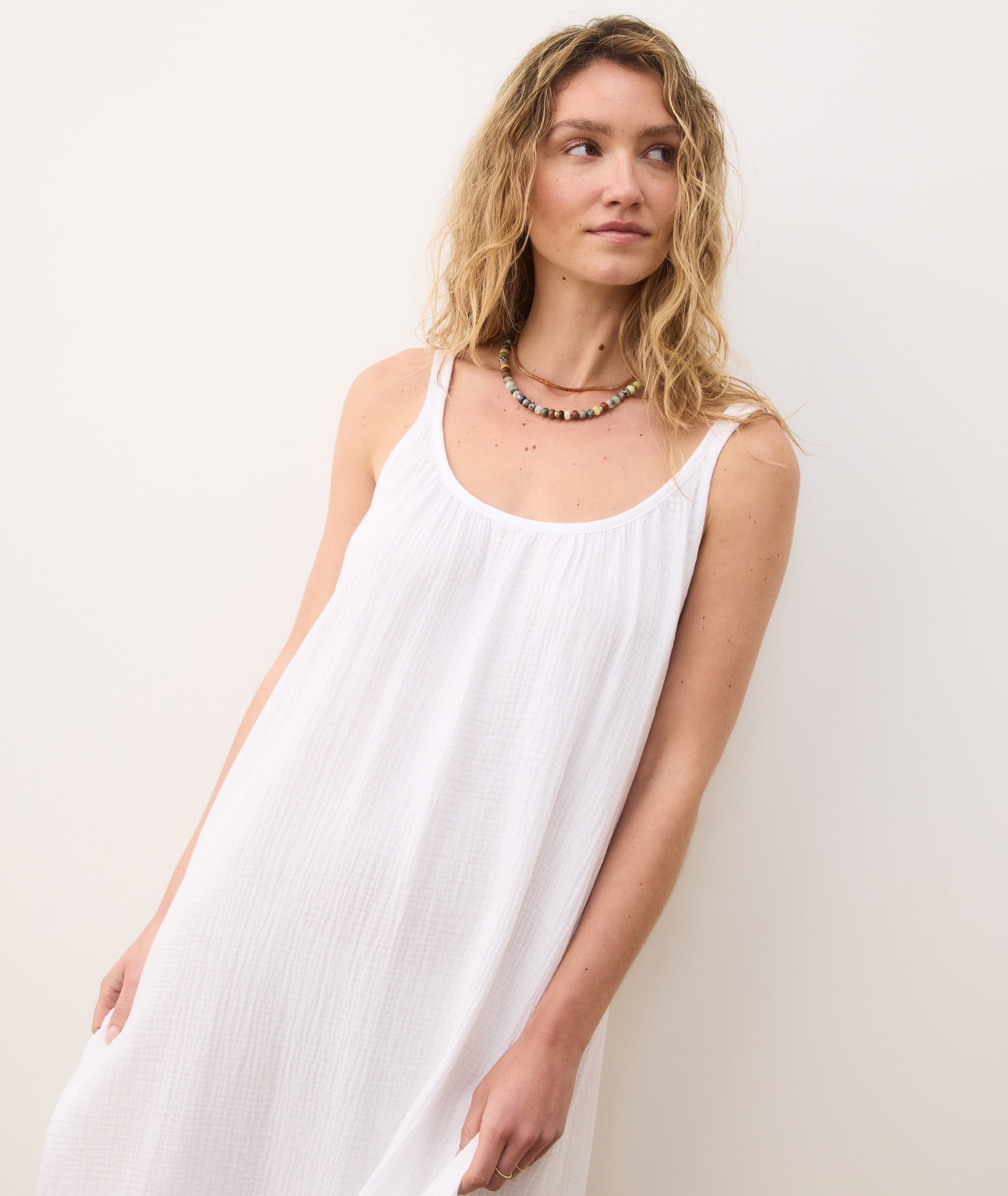 Millie Relaxed Double Cloth Maxi Dress