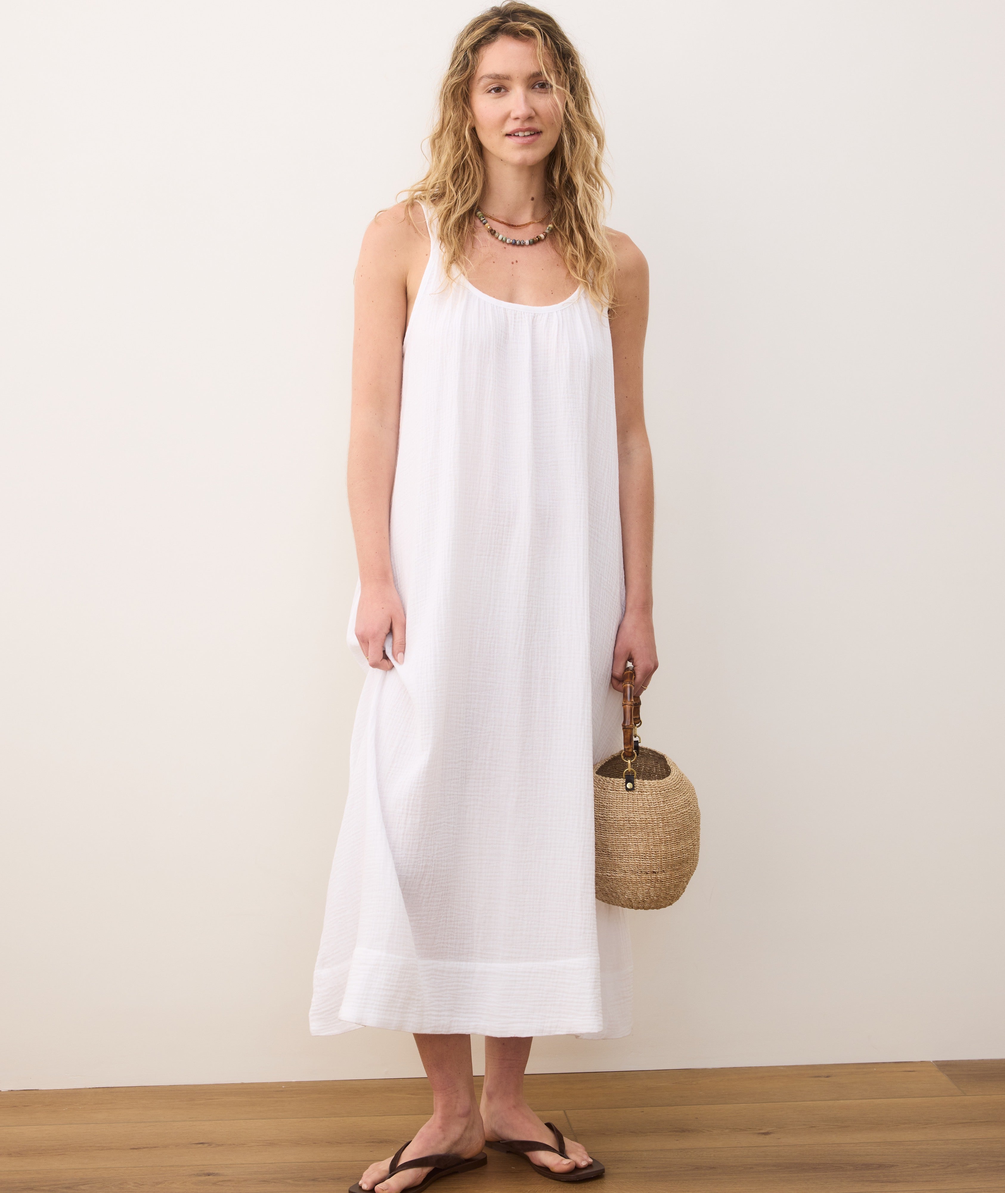 Millie Relaxed Double Cloth Maxi Dress