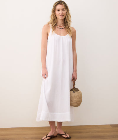 Millie Relaxed Double Cloth Maxi Dress