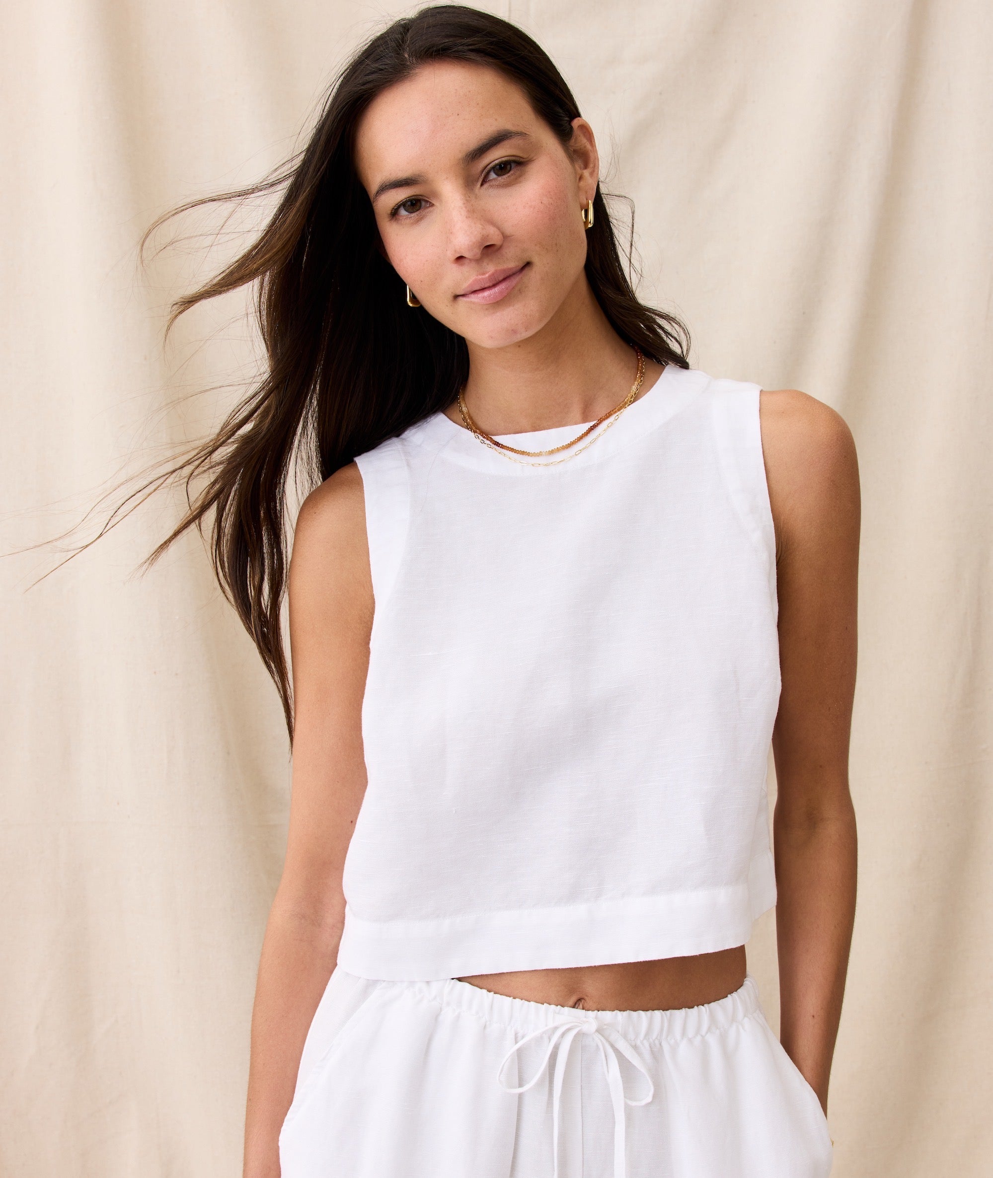 Quinn Linen Tank