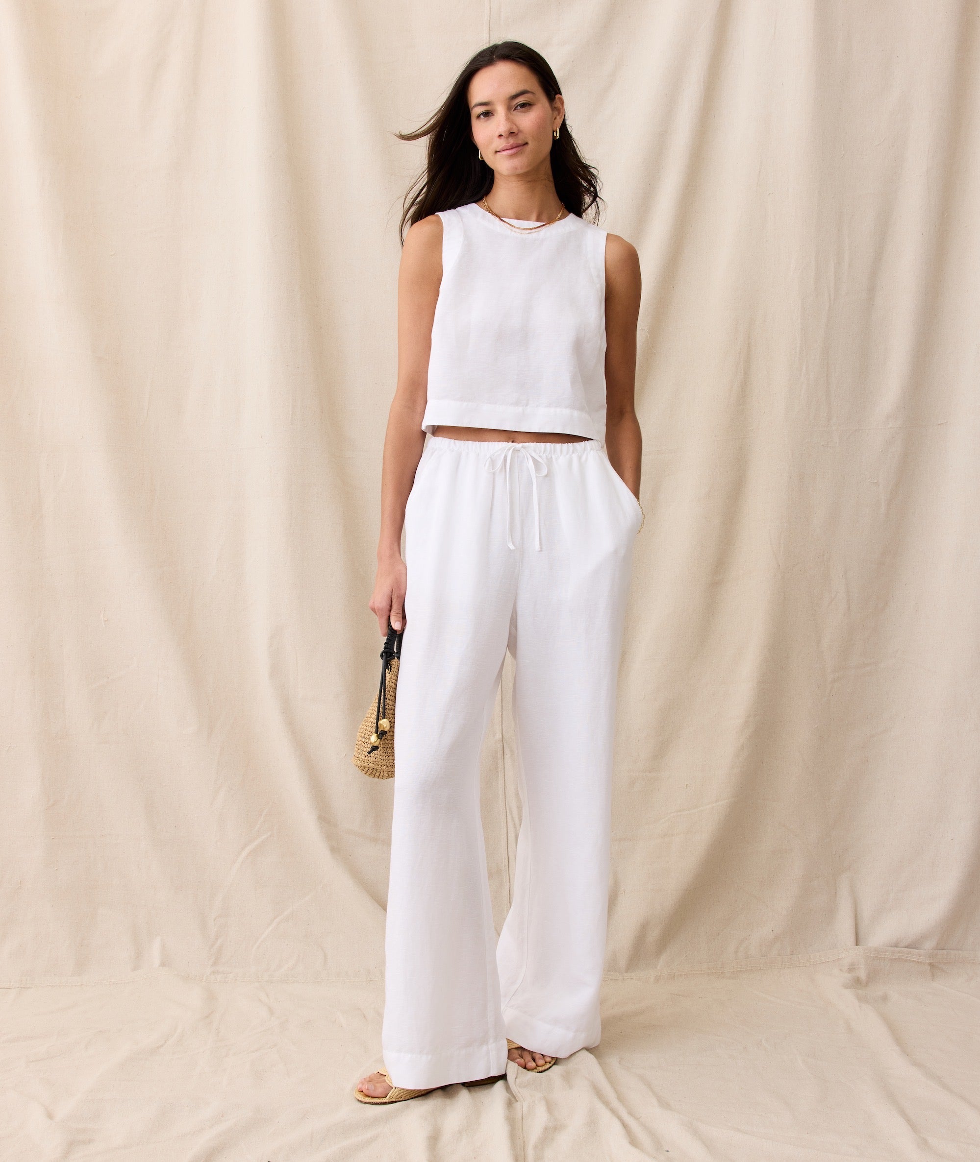 Wide Leg Pants Womens White Linen Dress Pants Linen Blend Wide Leg Pants In White Wide Leg Pants Womens White Linen Dress Pants Linen Blend Wide Leg Pants In White