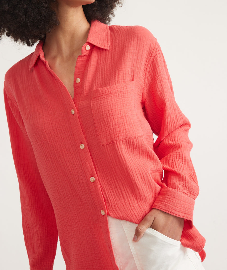 Abbey Double Cloth Button Down