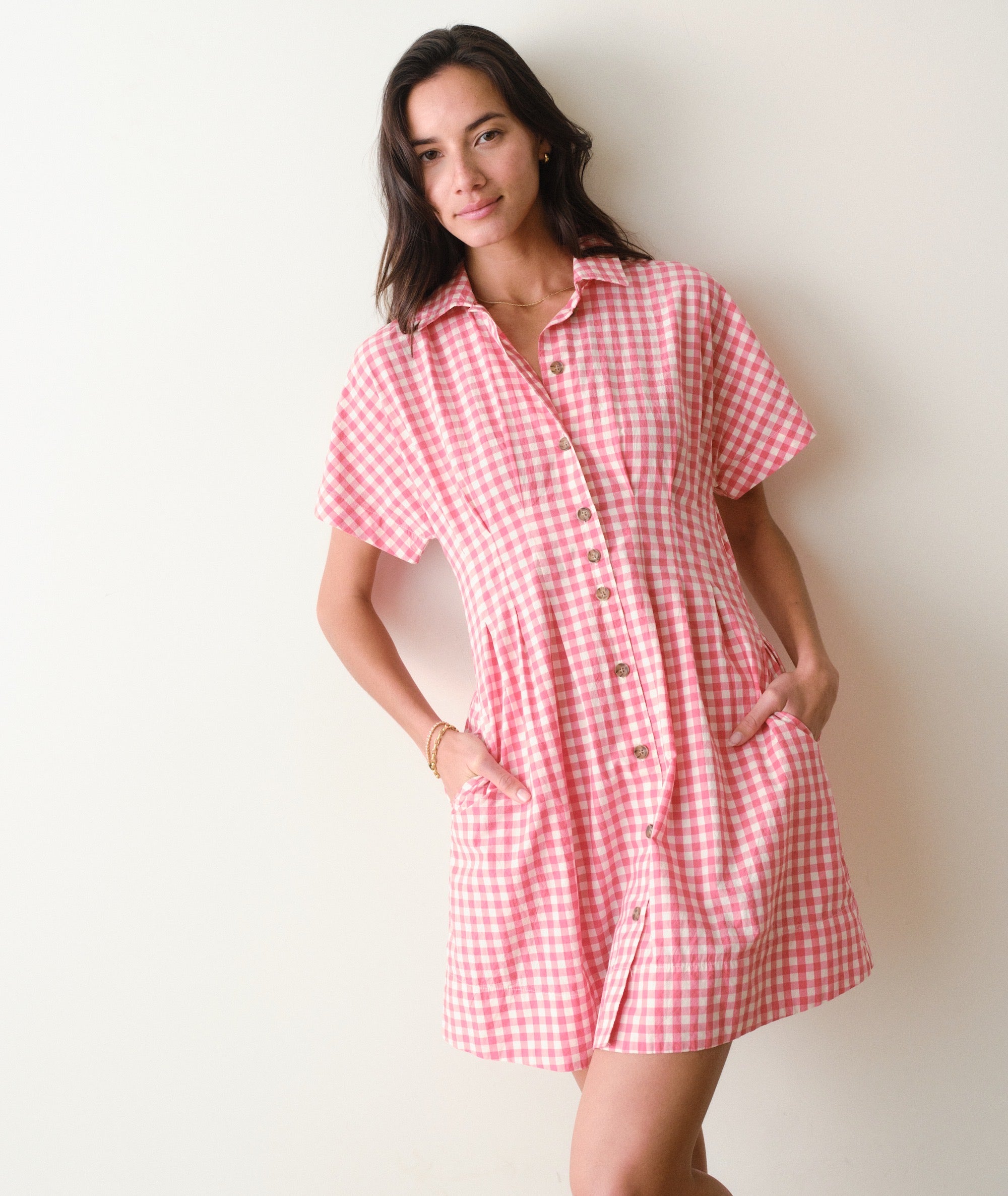 marceline poplin shirt mini dress Ramy Brook Marceline Flutter-Sleeve Minidress