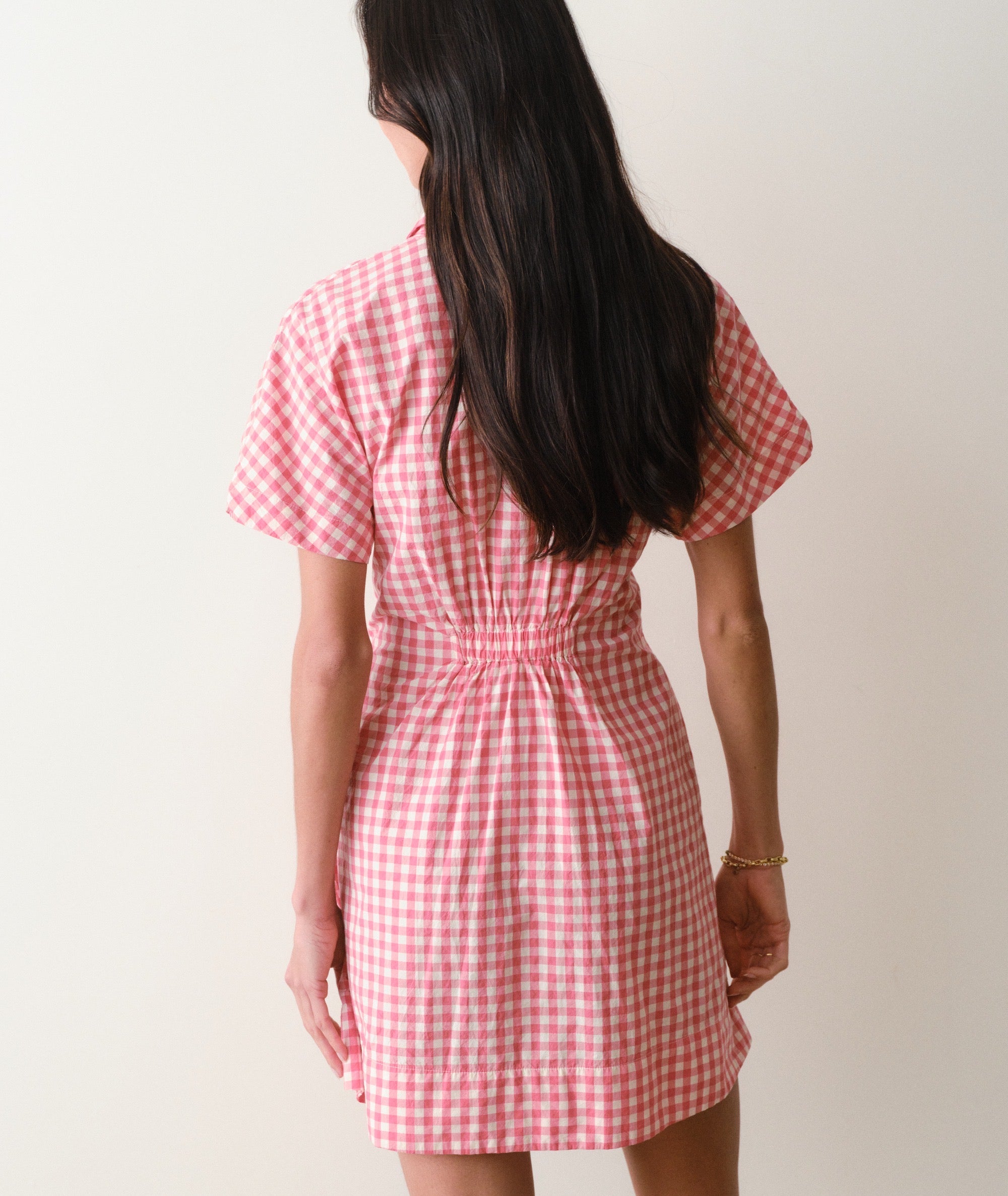 marine layer erin shirt dress Arden Midi Shirt Dress Rust/White Stripe / S