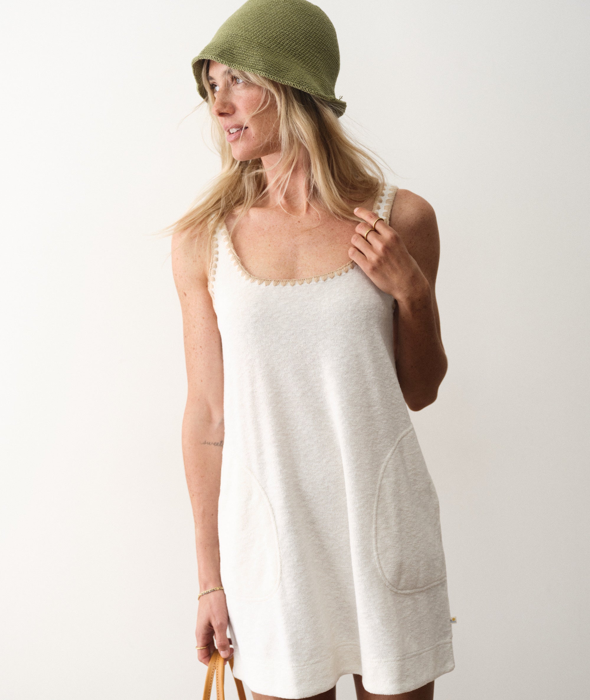 Women's Beach Terry Dress | White | Small by Marine Layer Women's Beach Terry Dress | White | Small by Marine Layer