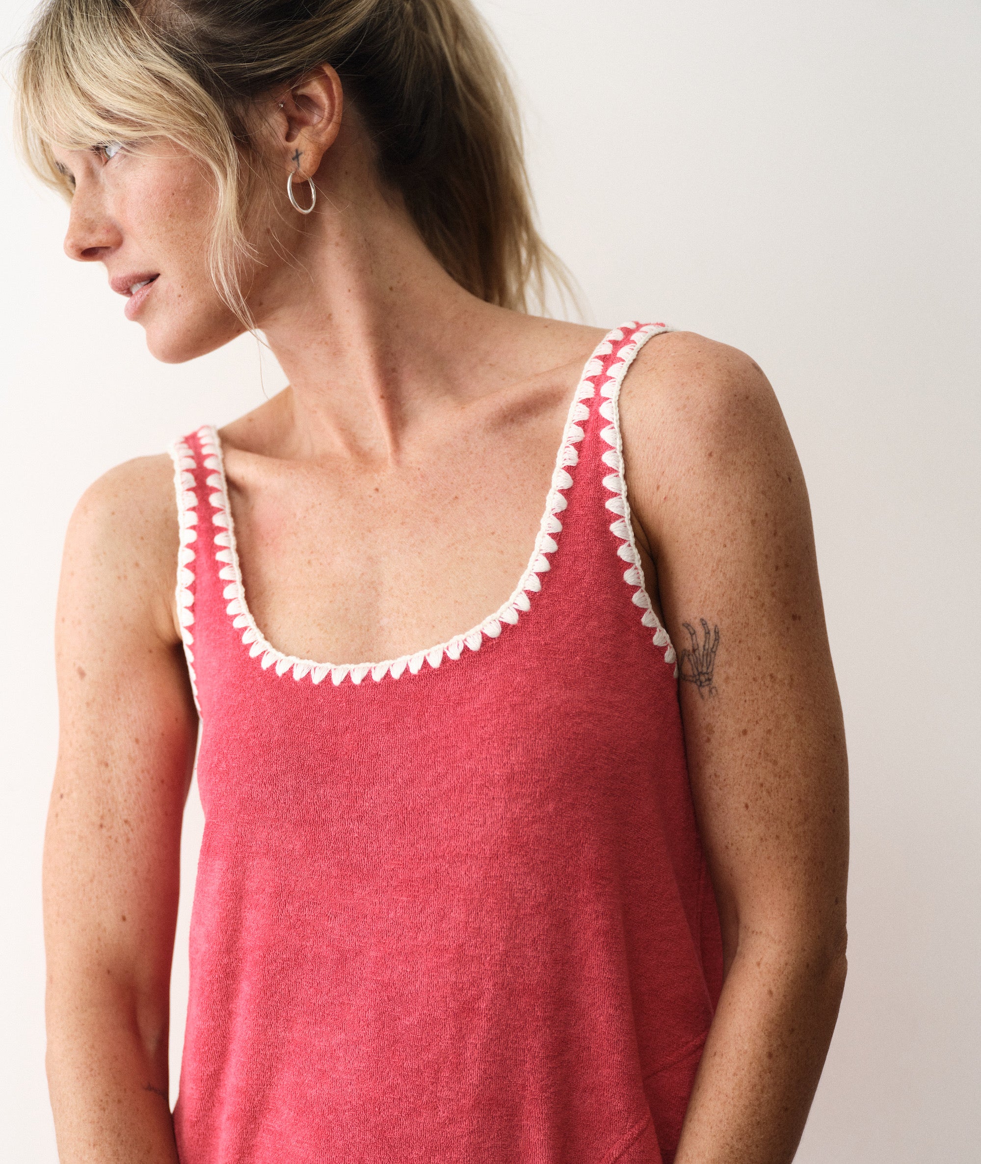 Women's Beach Terry Dress | Red | XS by Marine Layer Women's Beach Terry Dress | Red | XS by Marine Layer
