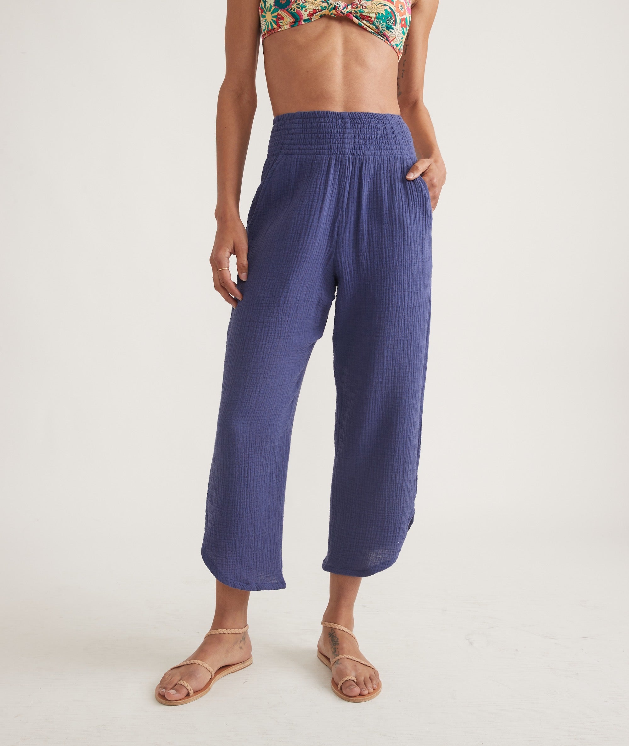 Double Cloth Shirring Pant main image 1