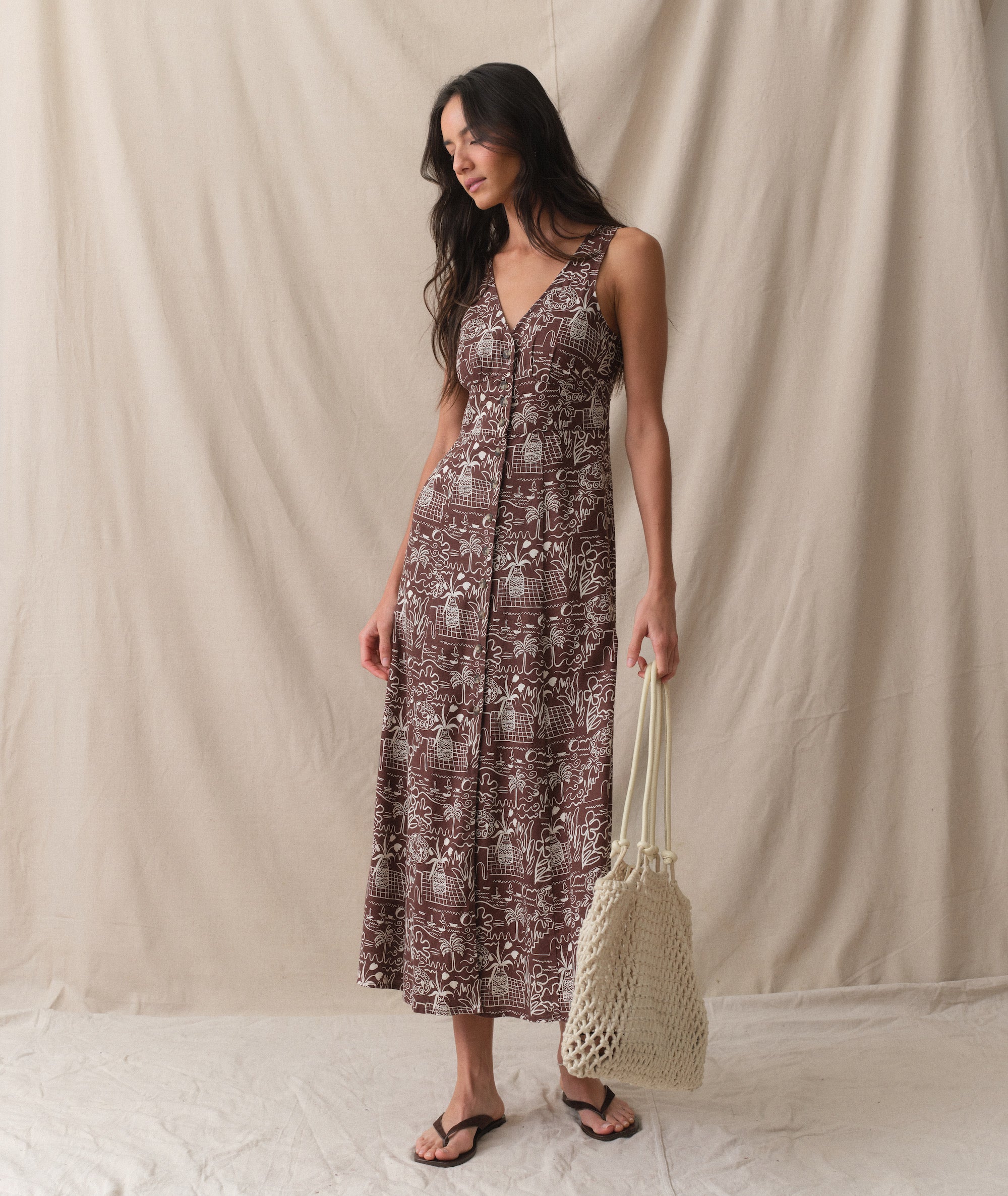 camila maxi dress marine layer Camila Front Button Maxi Dress