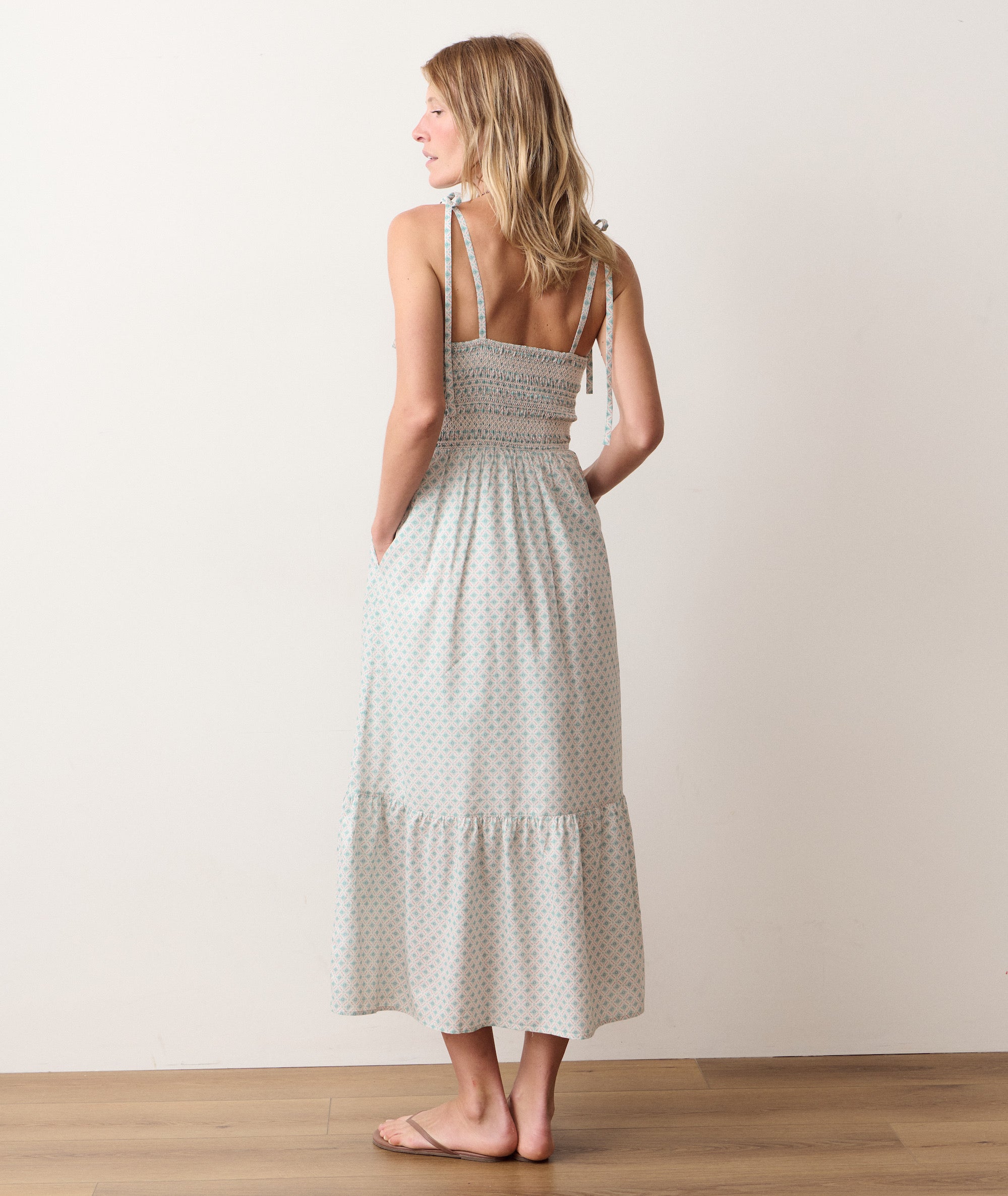 Women's Carmen Smocked Dress | Piazze Print | XS by Marine Layer Women's Carmen Smocked Dress | Piazze Print | XS by Marine Layer