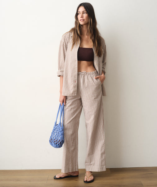 Josie Seersucker Drawstring Pant – Marine Layer