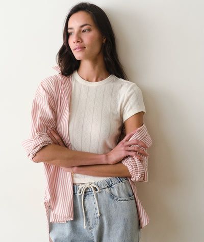 Lexi Pointelle Tee