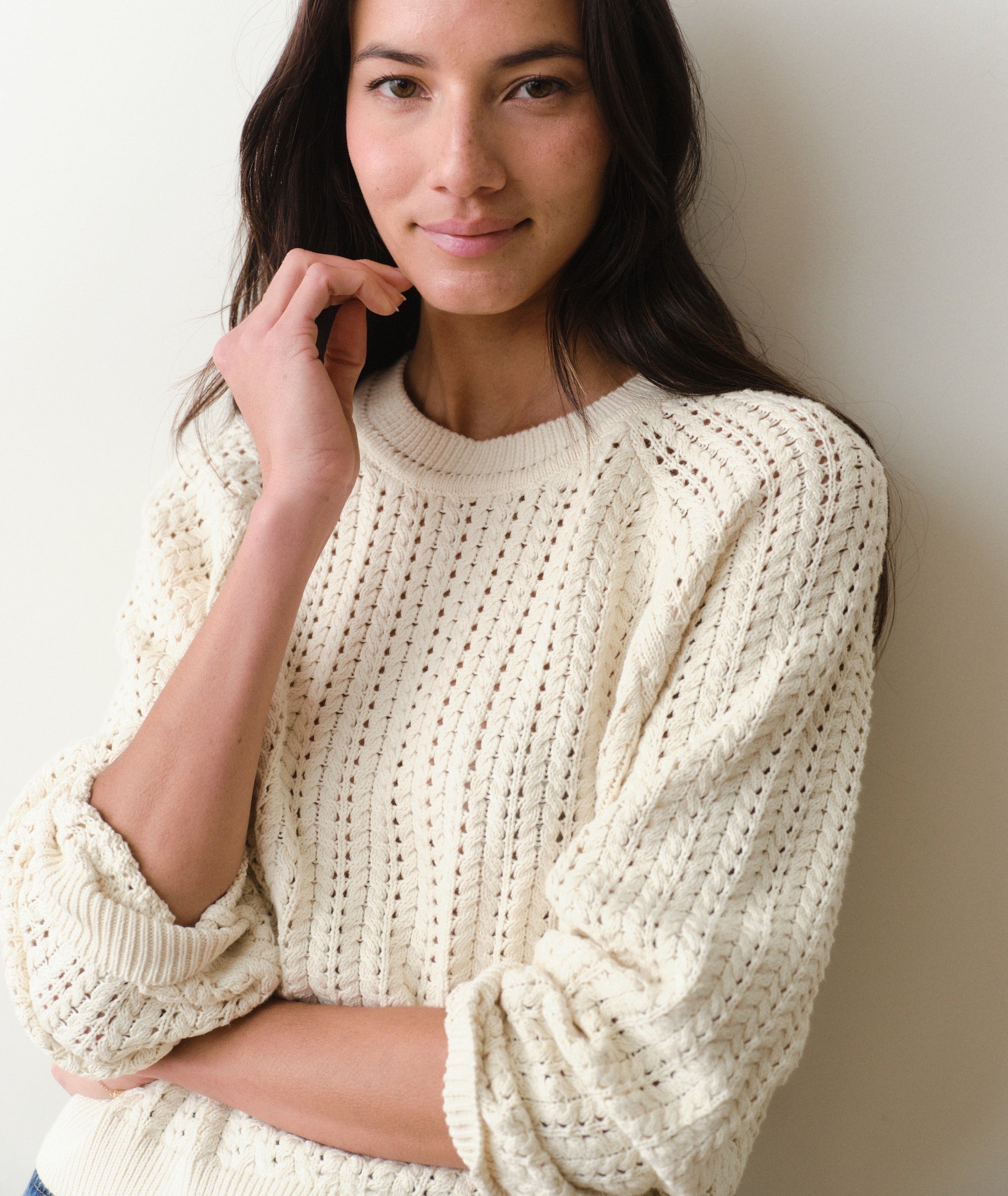 Mina Pointelle Sweater