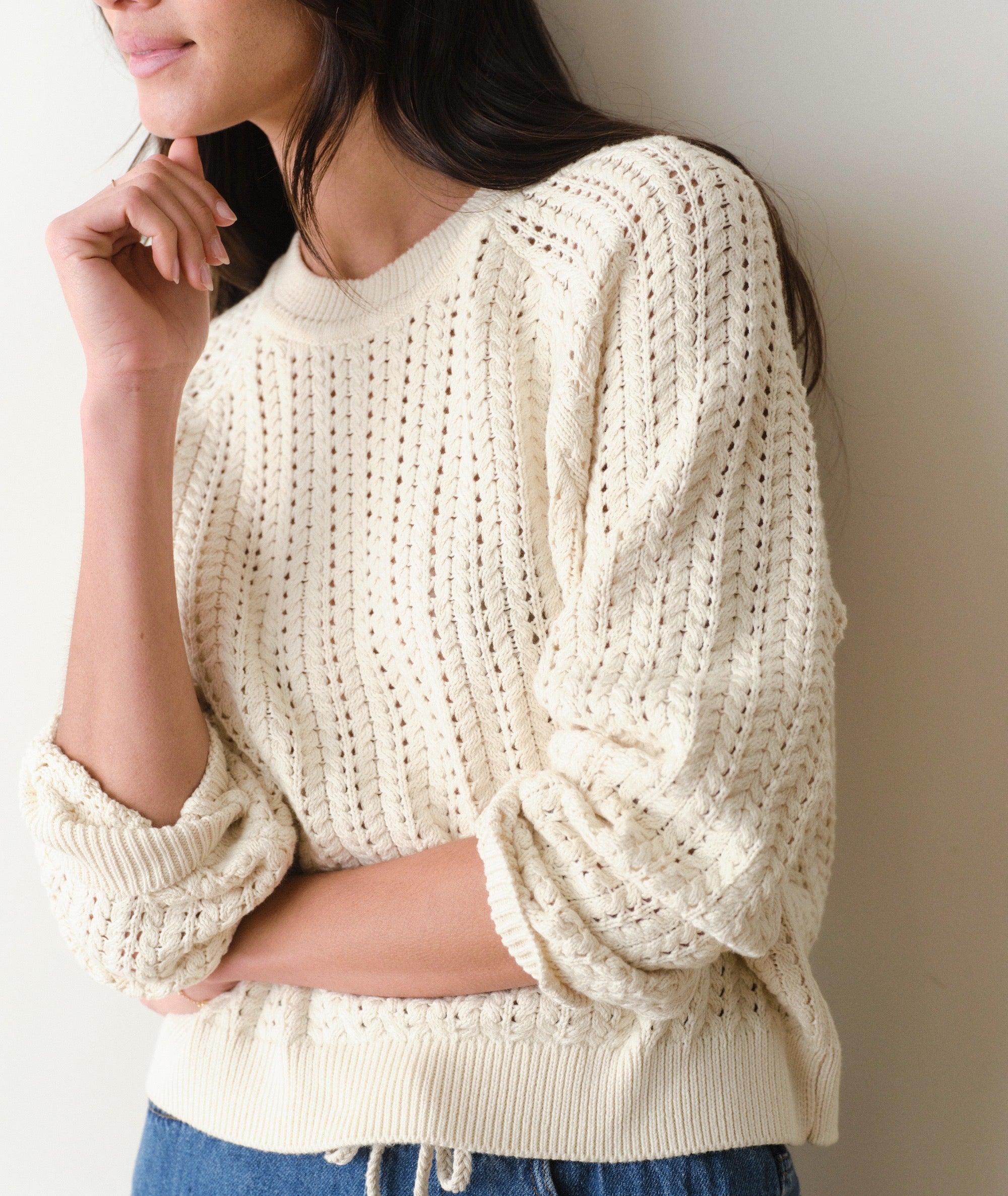 Mina Pointelle Sweater