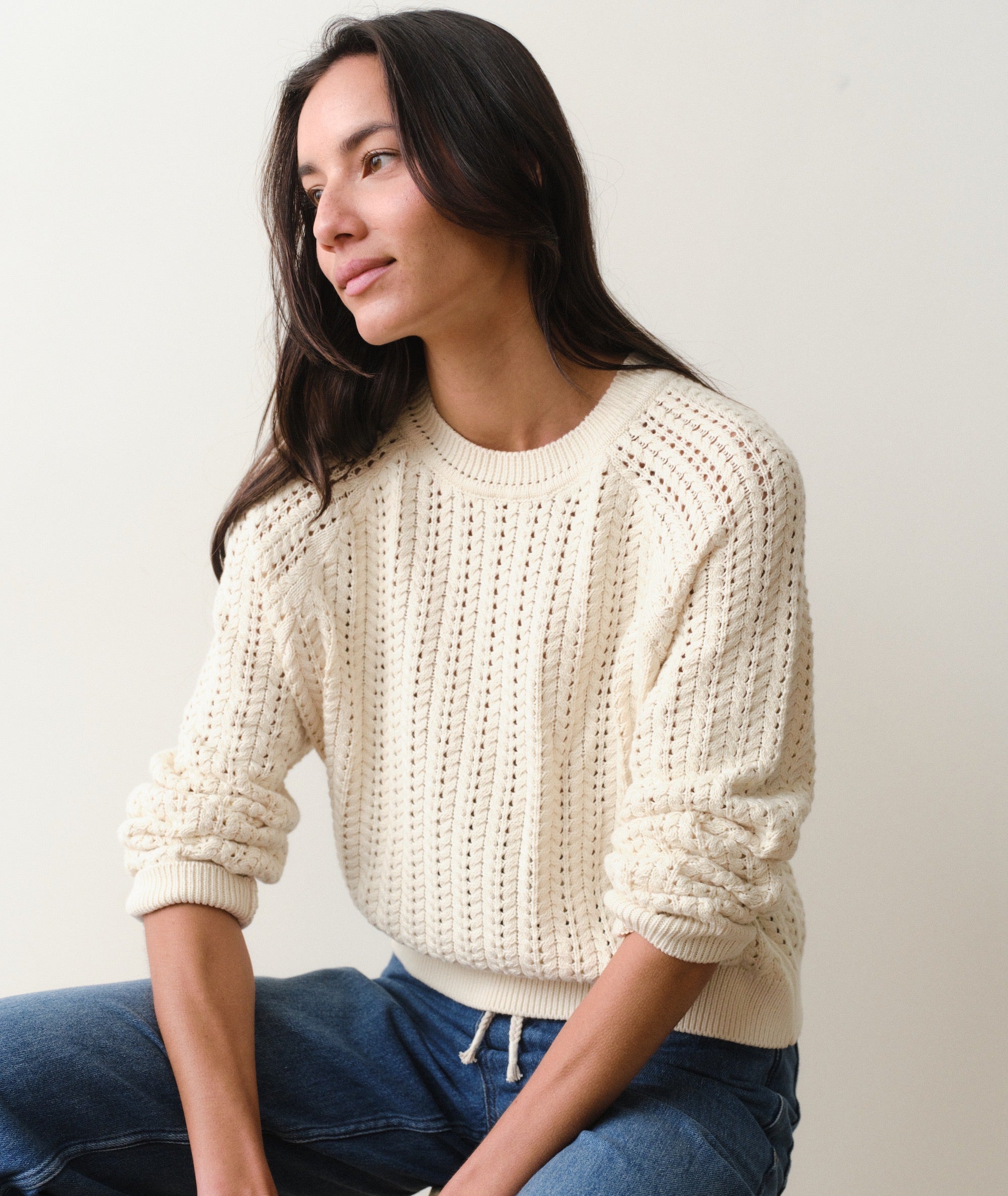 Mina Pointelle Sweater