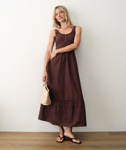 ribbed dress with split OutfitShow Women Ribbed Knit Bodycon Dress Sleeveless Crew Neck Midi Summer Dress with Side Split