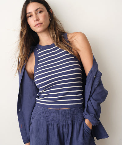 Lexi Rib High Neck Tank