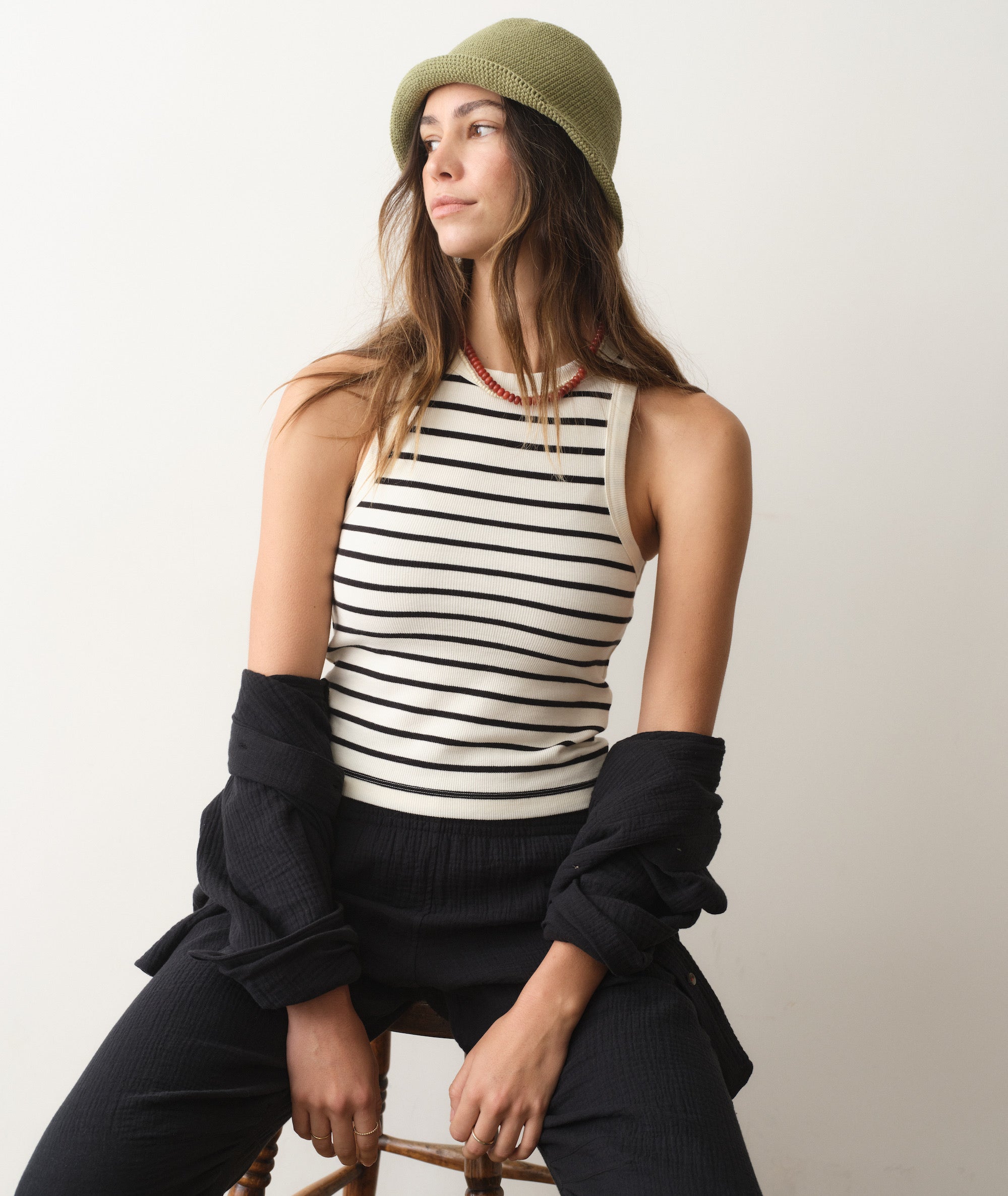 Lexi Rib High Neck Tank