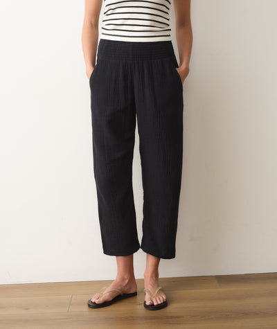 Georgia Double Cloth Barrel Pant