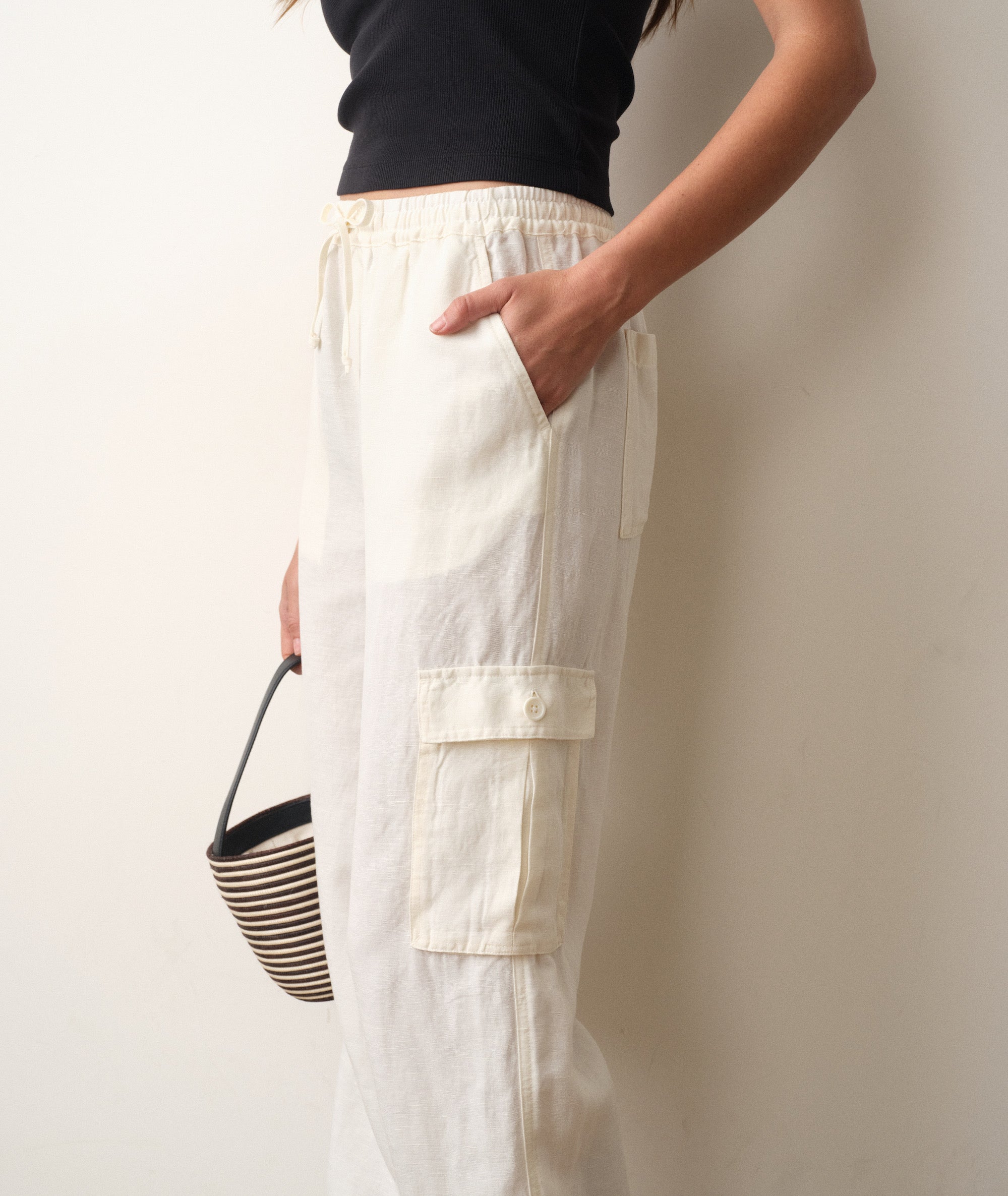 Linen Cargo Pant