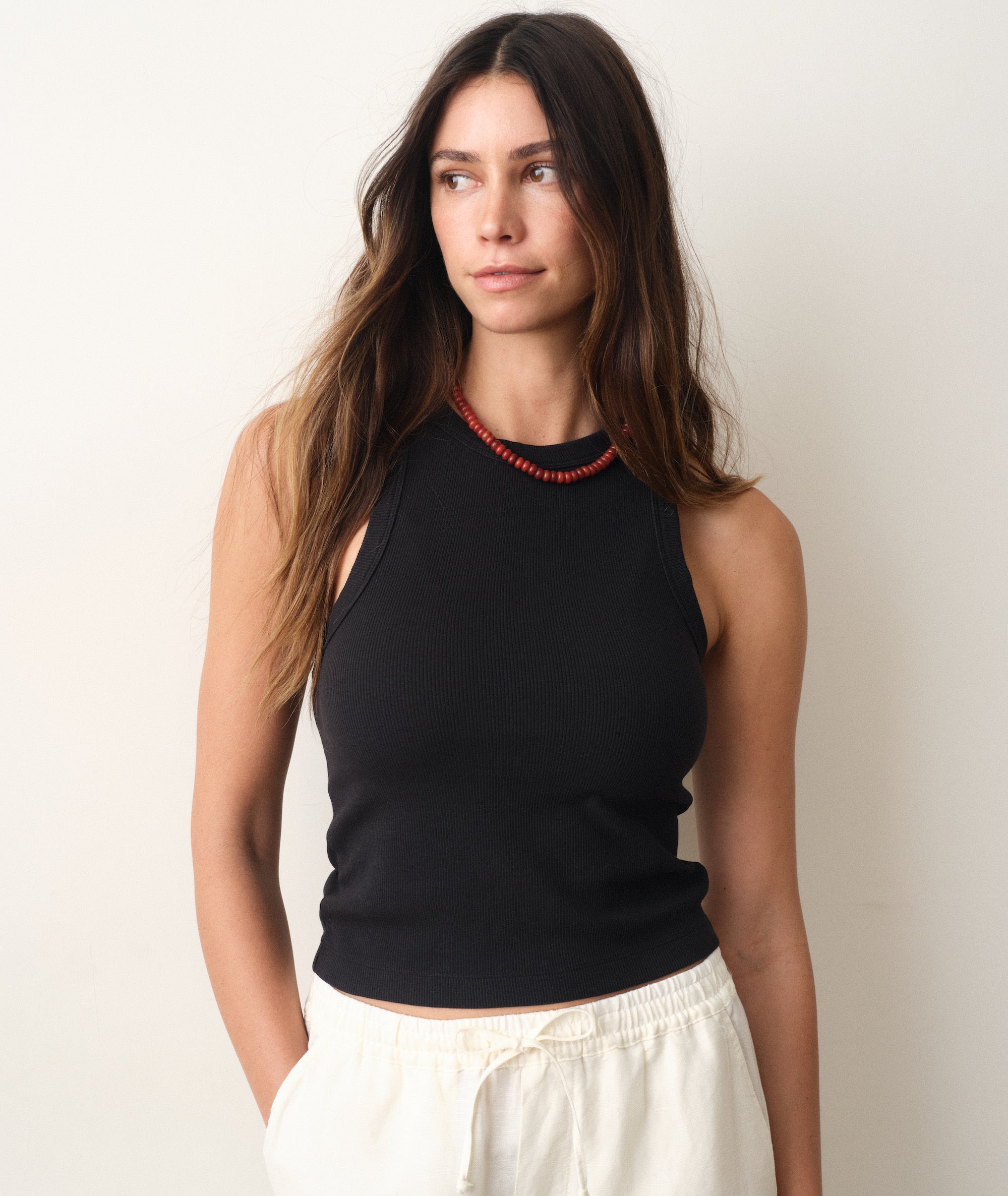 Lexi Rib High Neck Tank