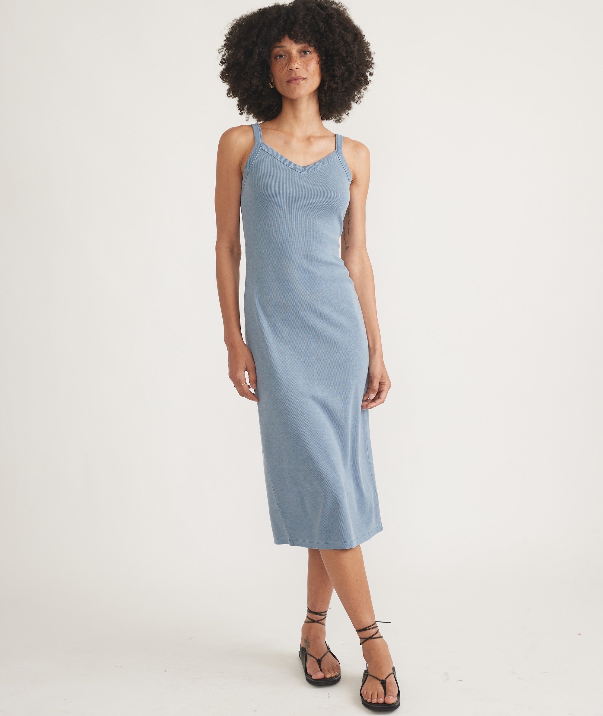 Lexi Rib Sun-In Spaghetti Strap Dress