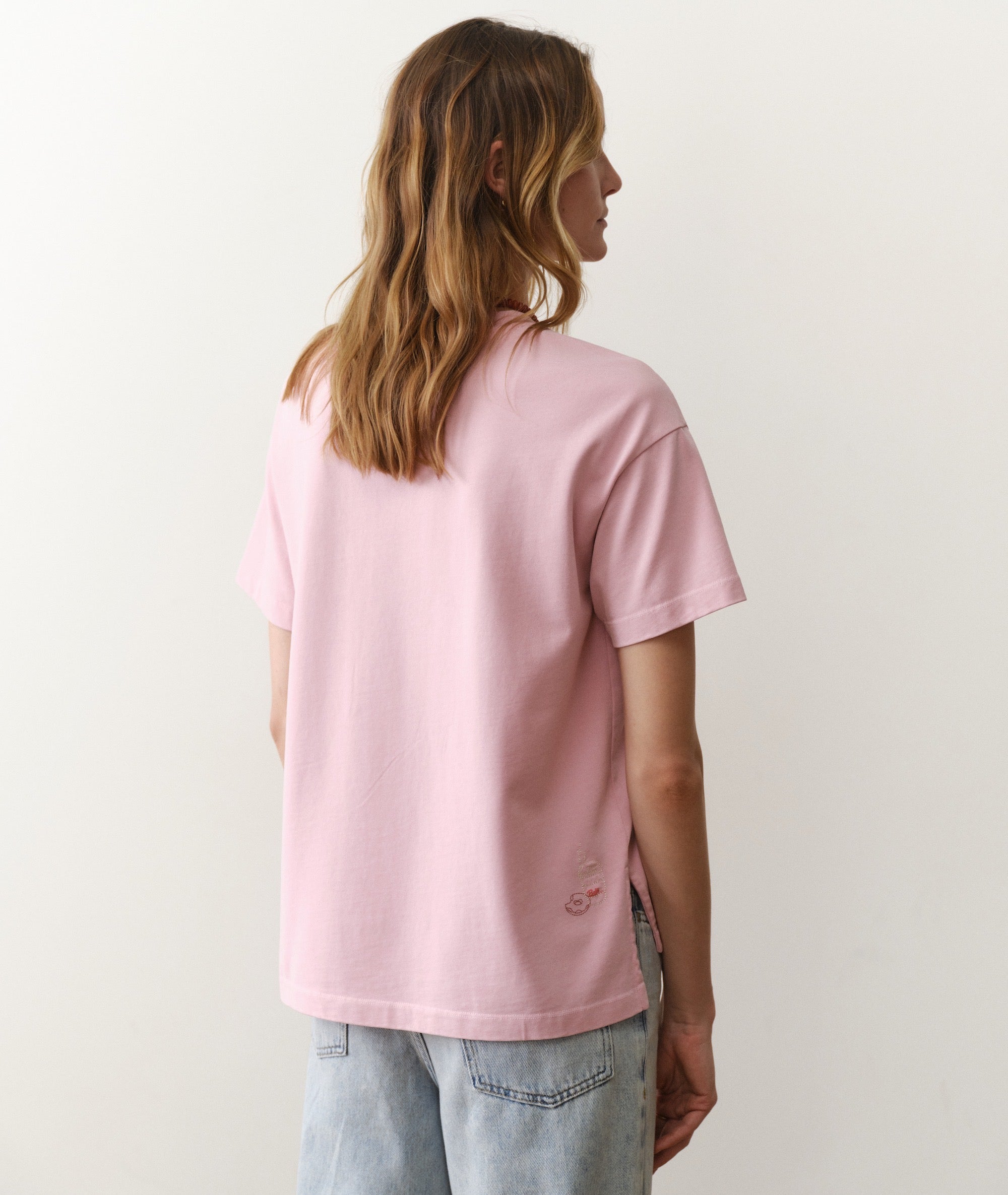 Luxe Sueded Oversized Crew Tee