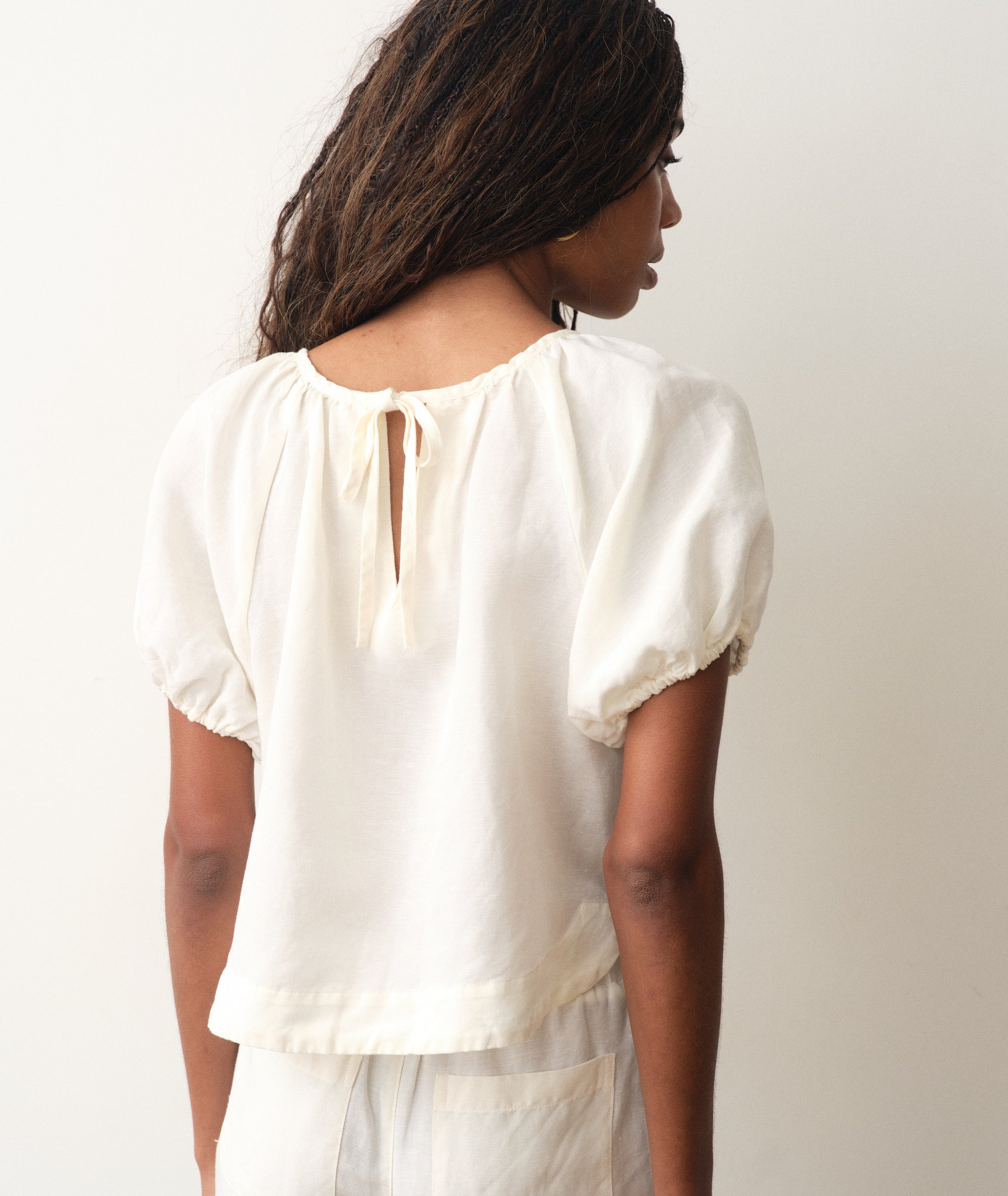 Line Rose Top Rosa Linen Top – Marine Layer