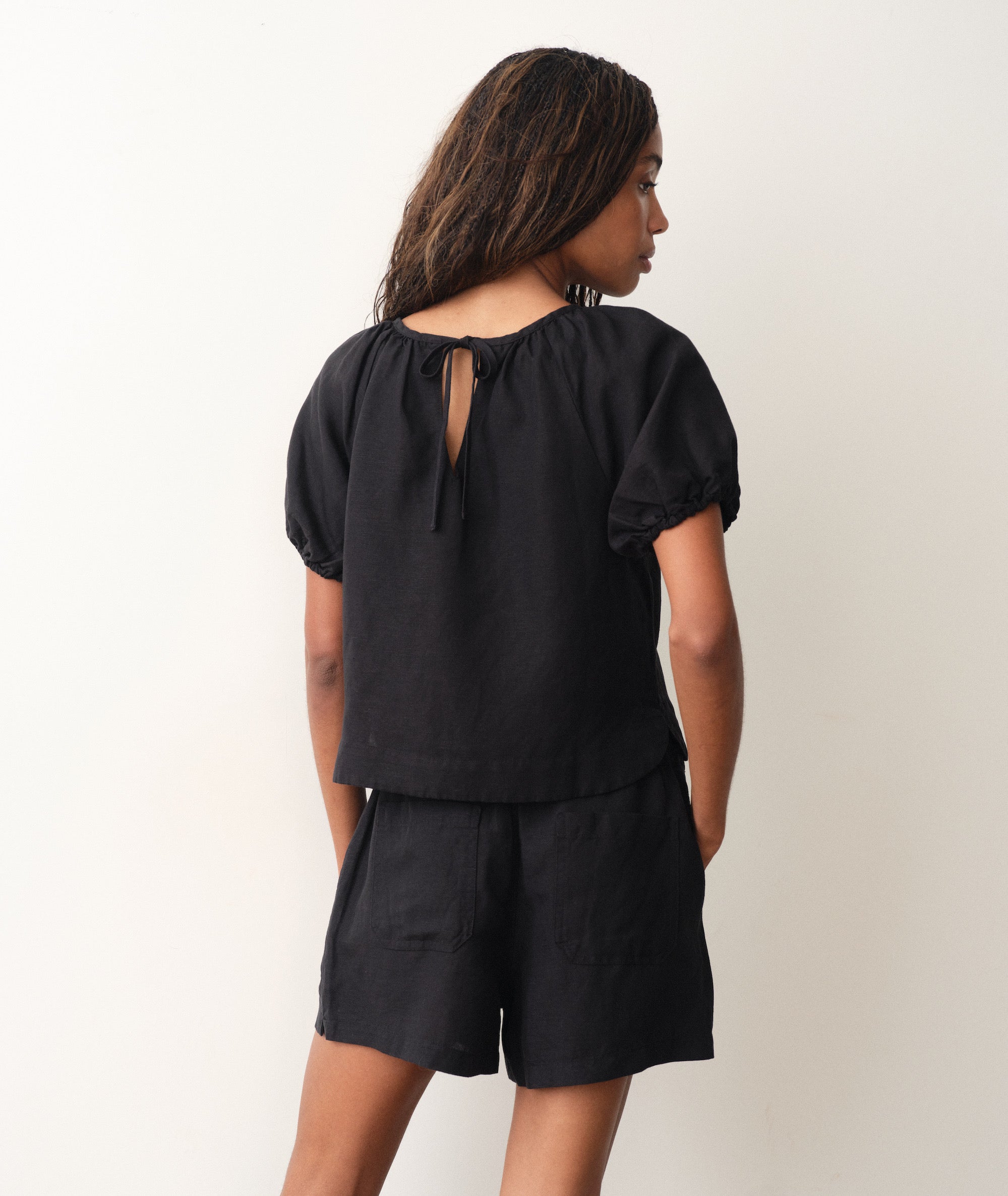 Line Rose Top Rosa Linen Top – Marine Layer