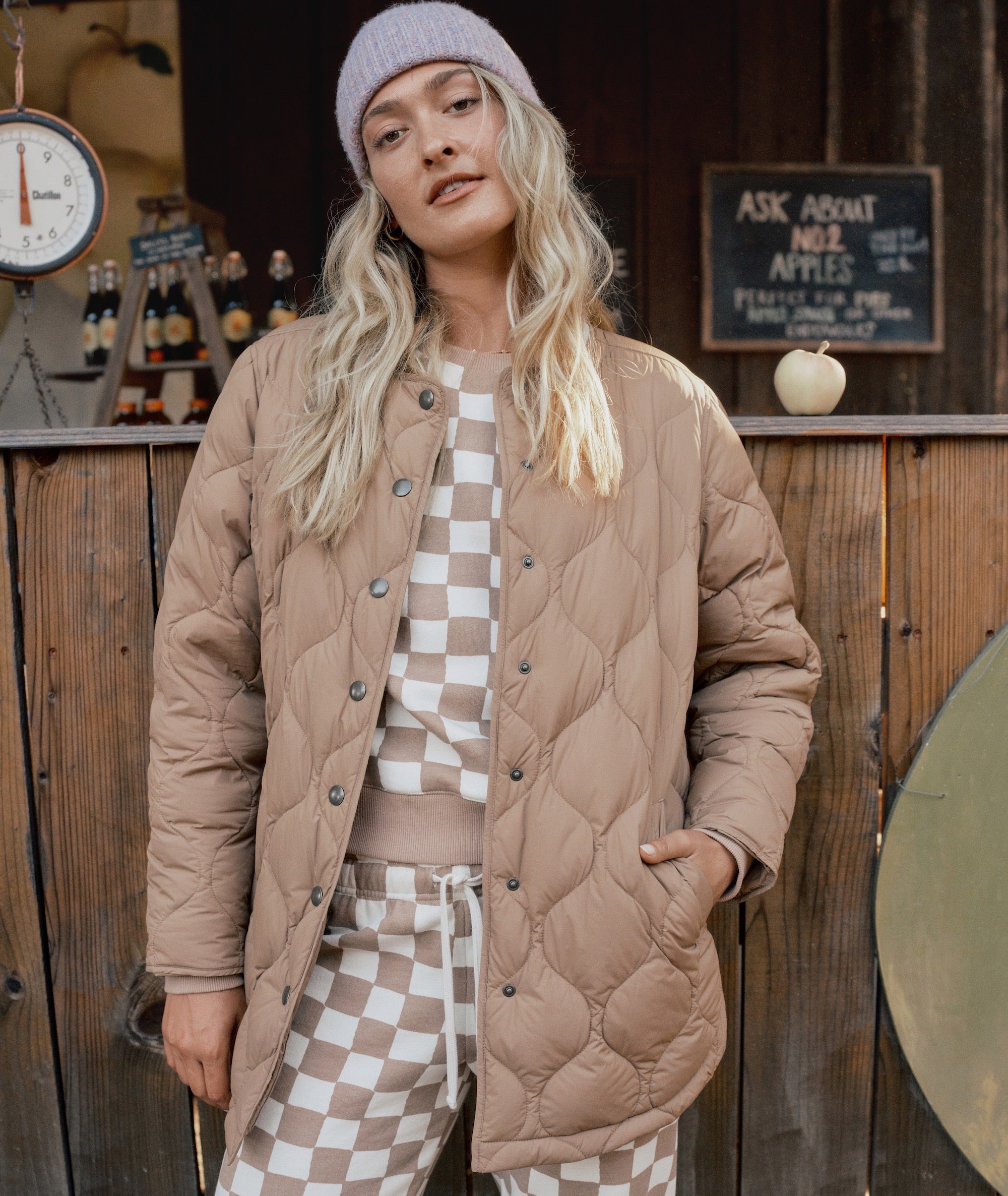 Calista Lightweight Quilted Jacket Marine Layer
