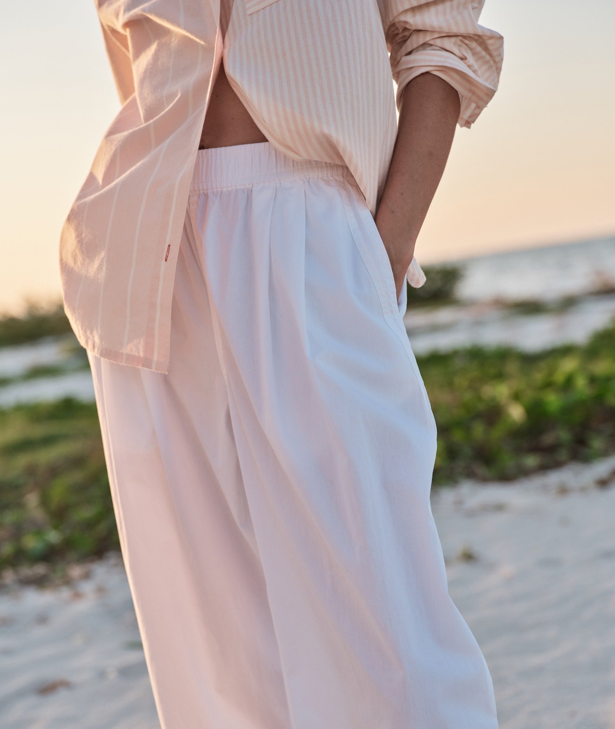 Kyra Poplin Barrel Pant