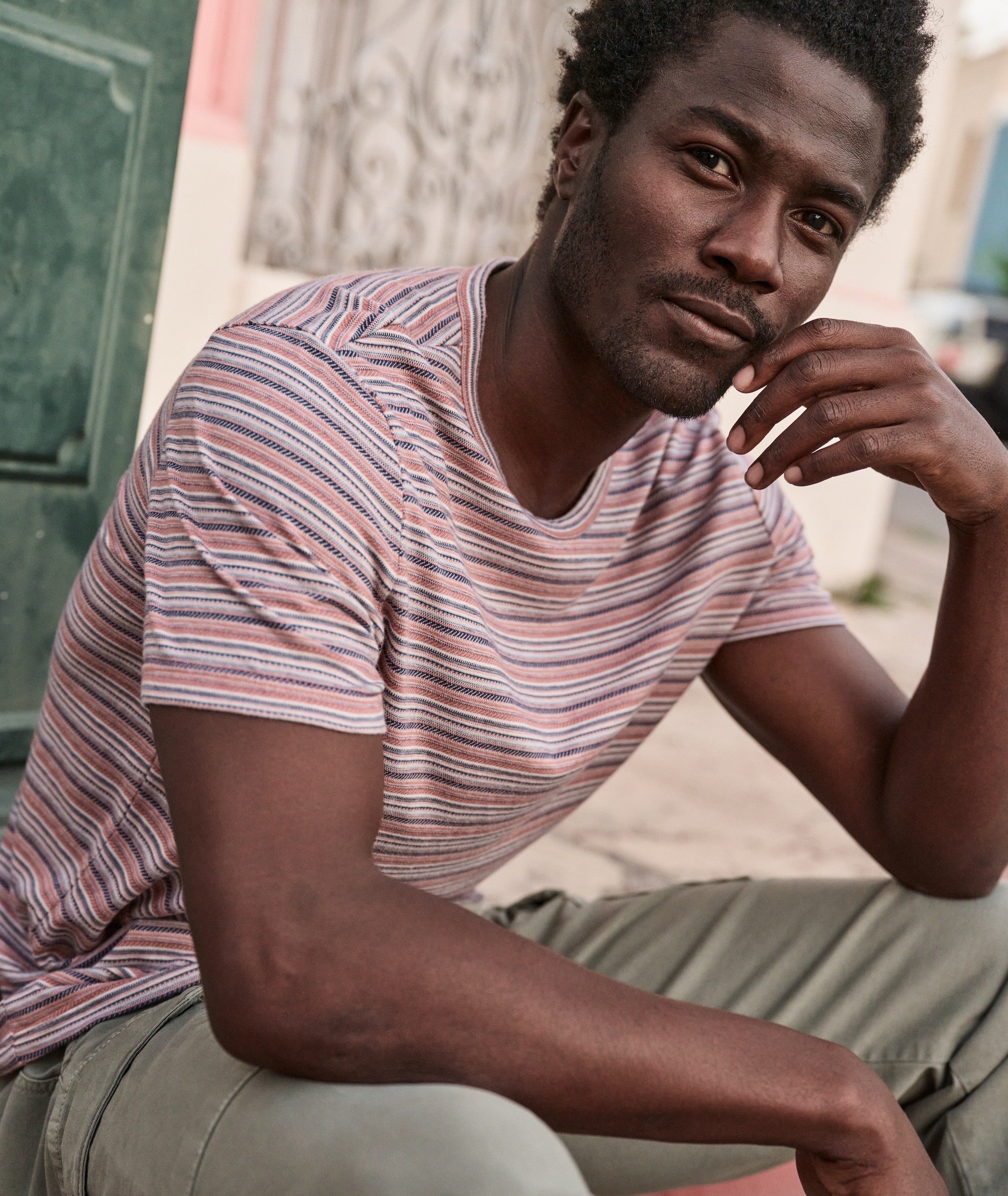 Signature Jacquard Crew Tee