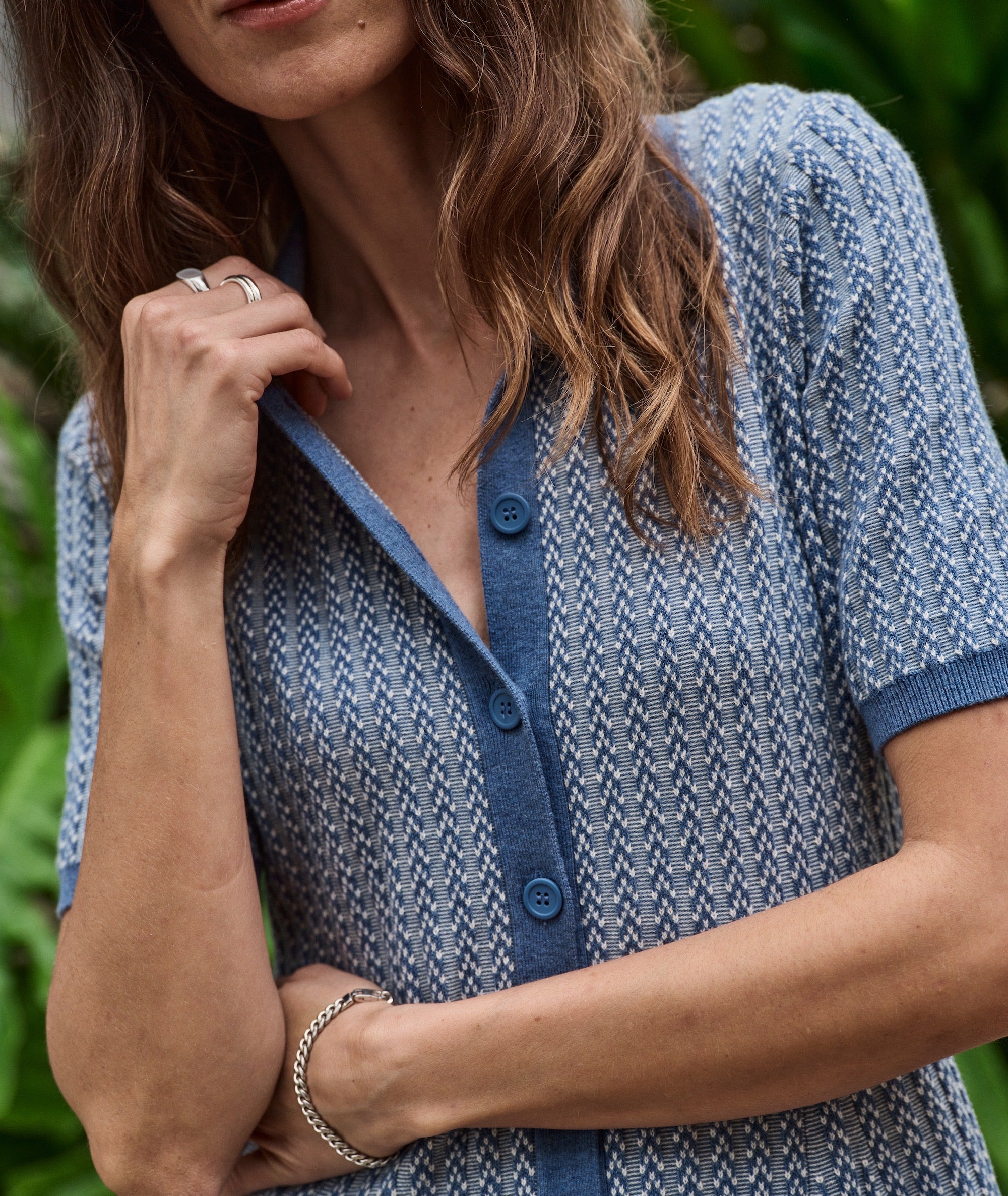 Alice Textured Polo Dress