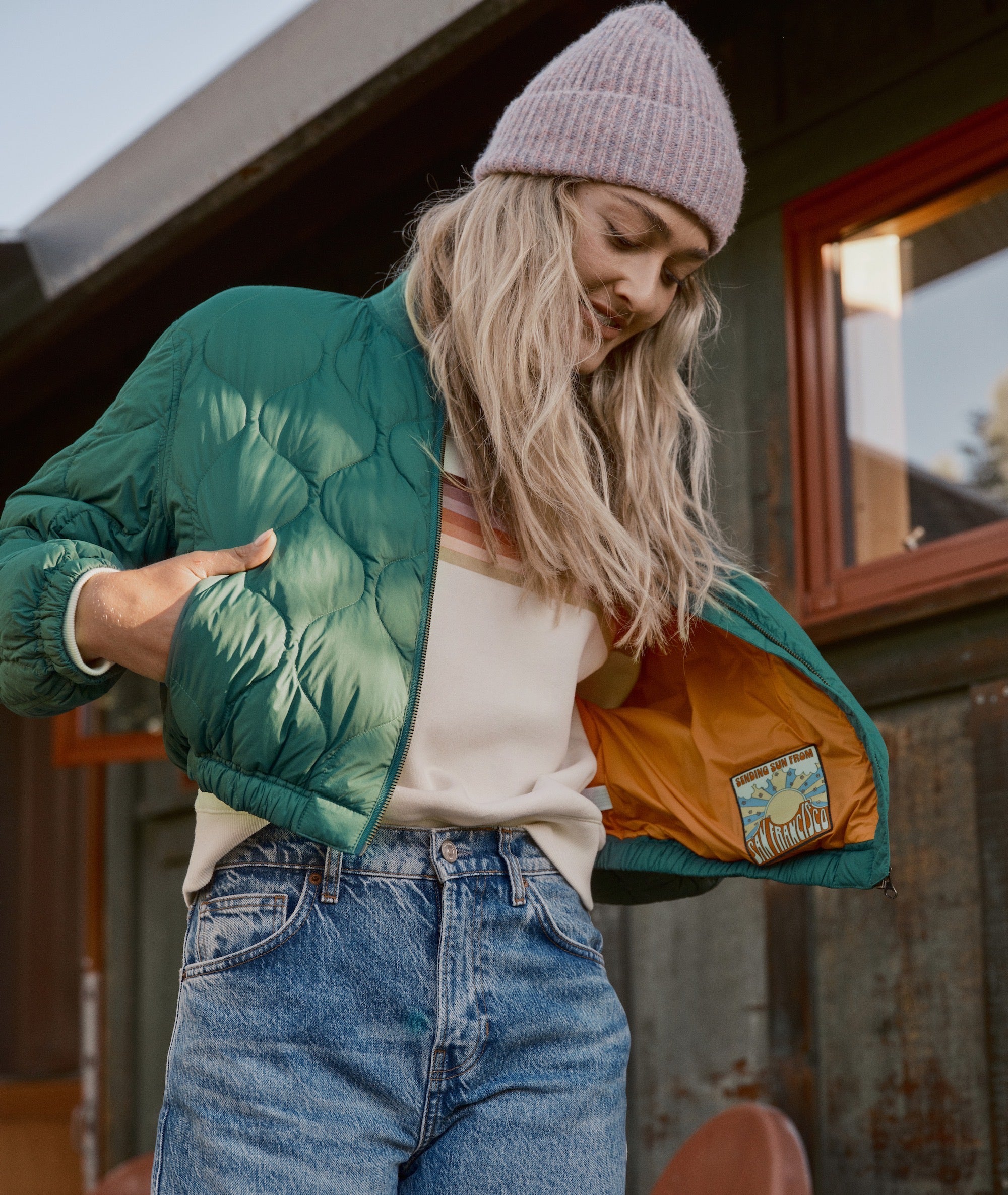 Avalon Lightweight Quilted Bomber