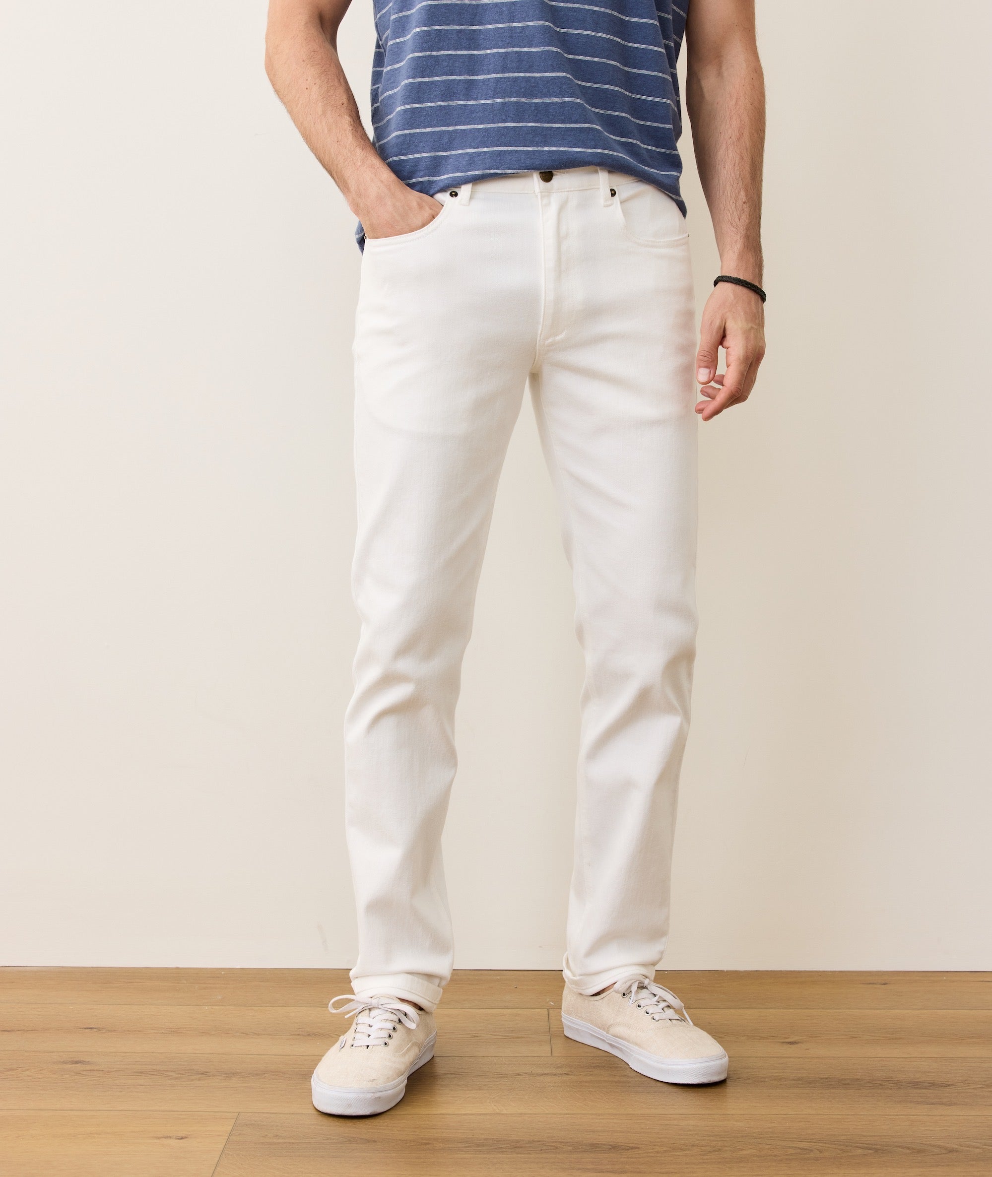 5 Pocket Slim Straight Twill Pant