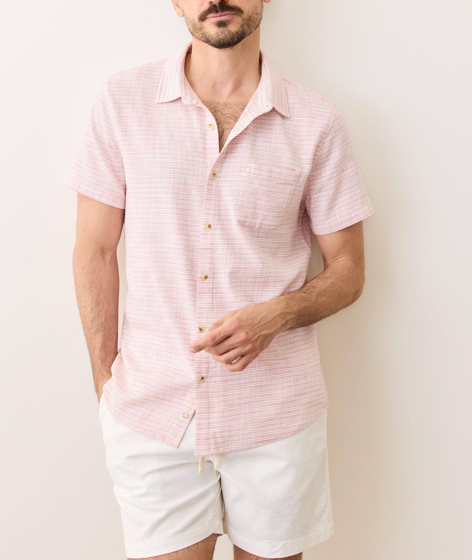 Stretch Selvage Short Sleeve Shirt