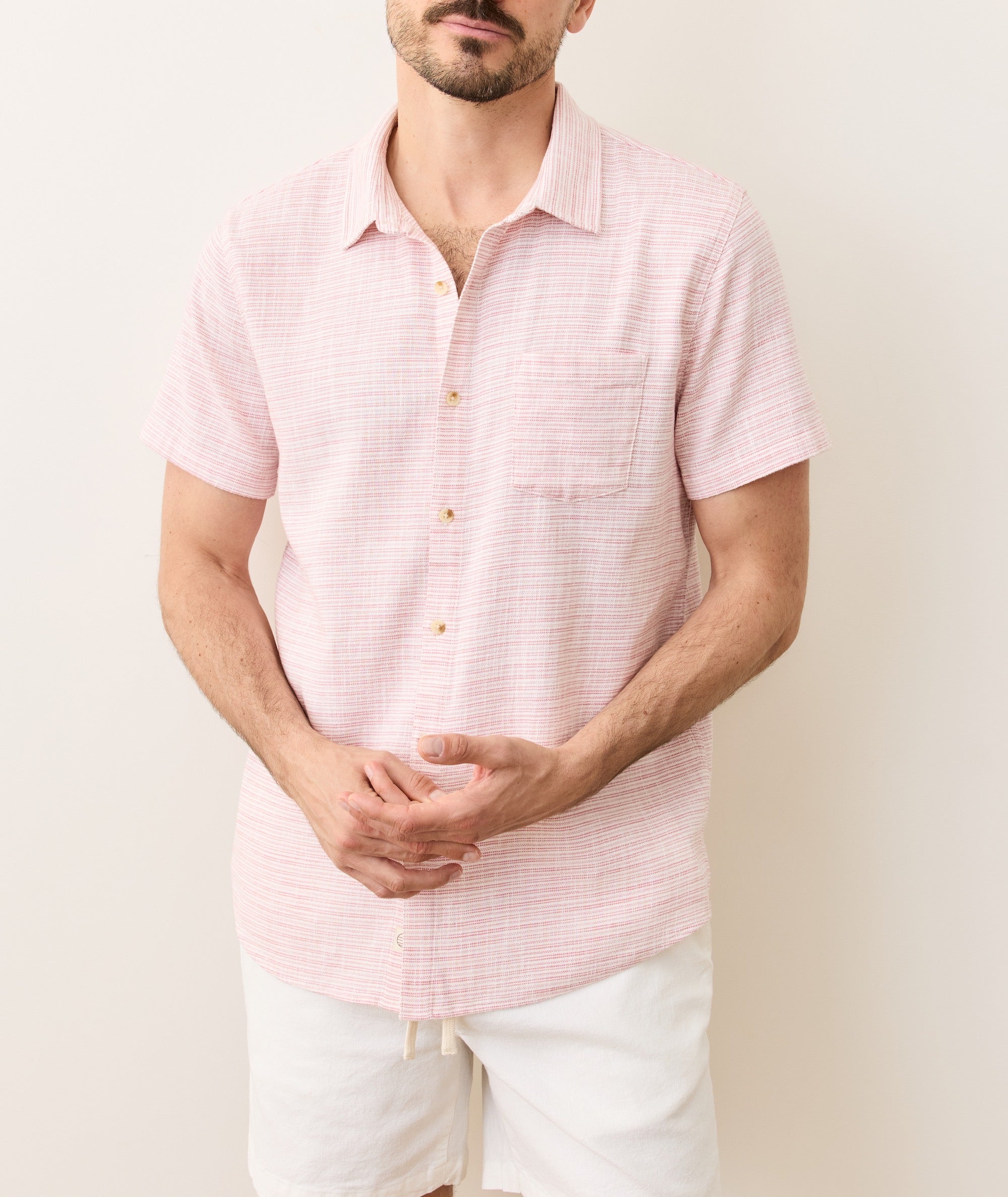 Stretch Selvage Short Sleeve Shirt