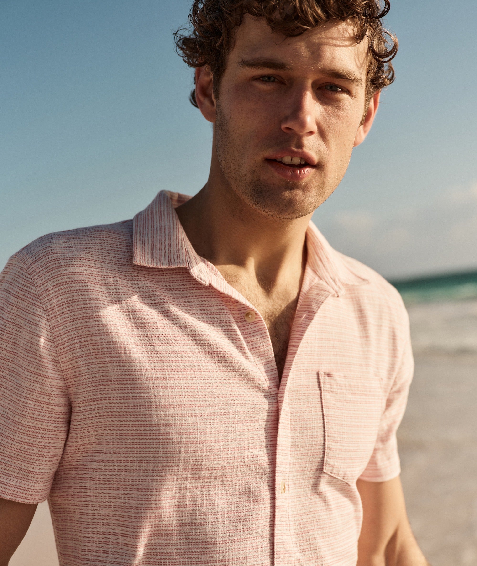 Stretch Selvage Short Sleeve Shirt