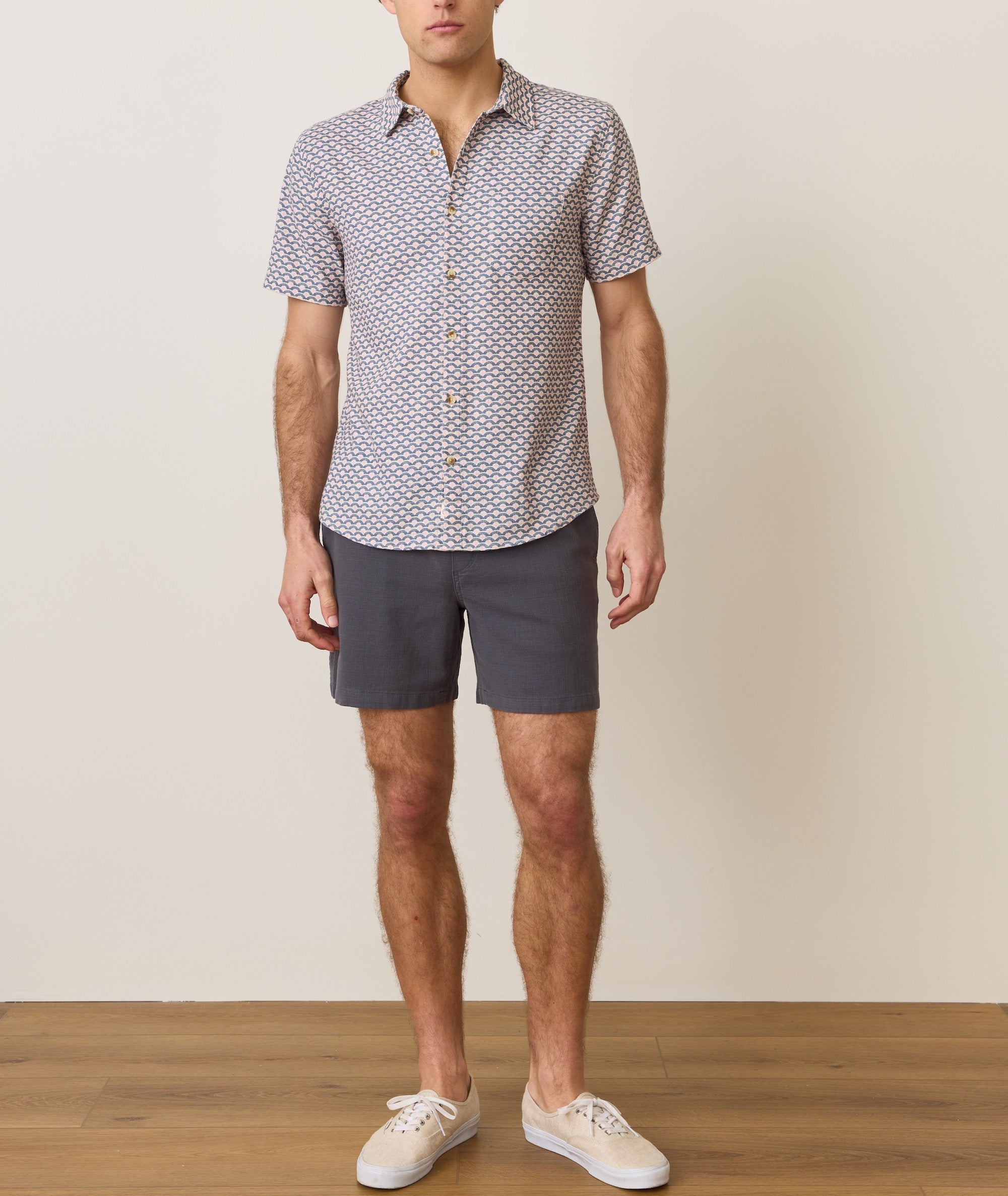 Stretch Selvage Short Sleeve Shirt