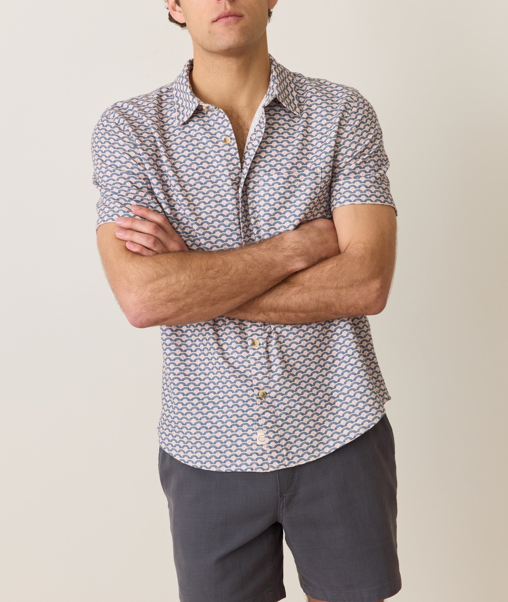 Stretch Selvage Short Sleeve Shirt