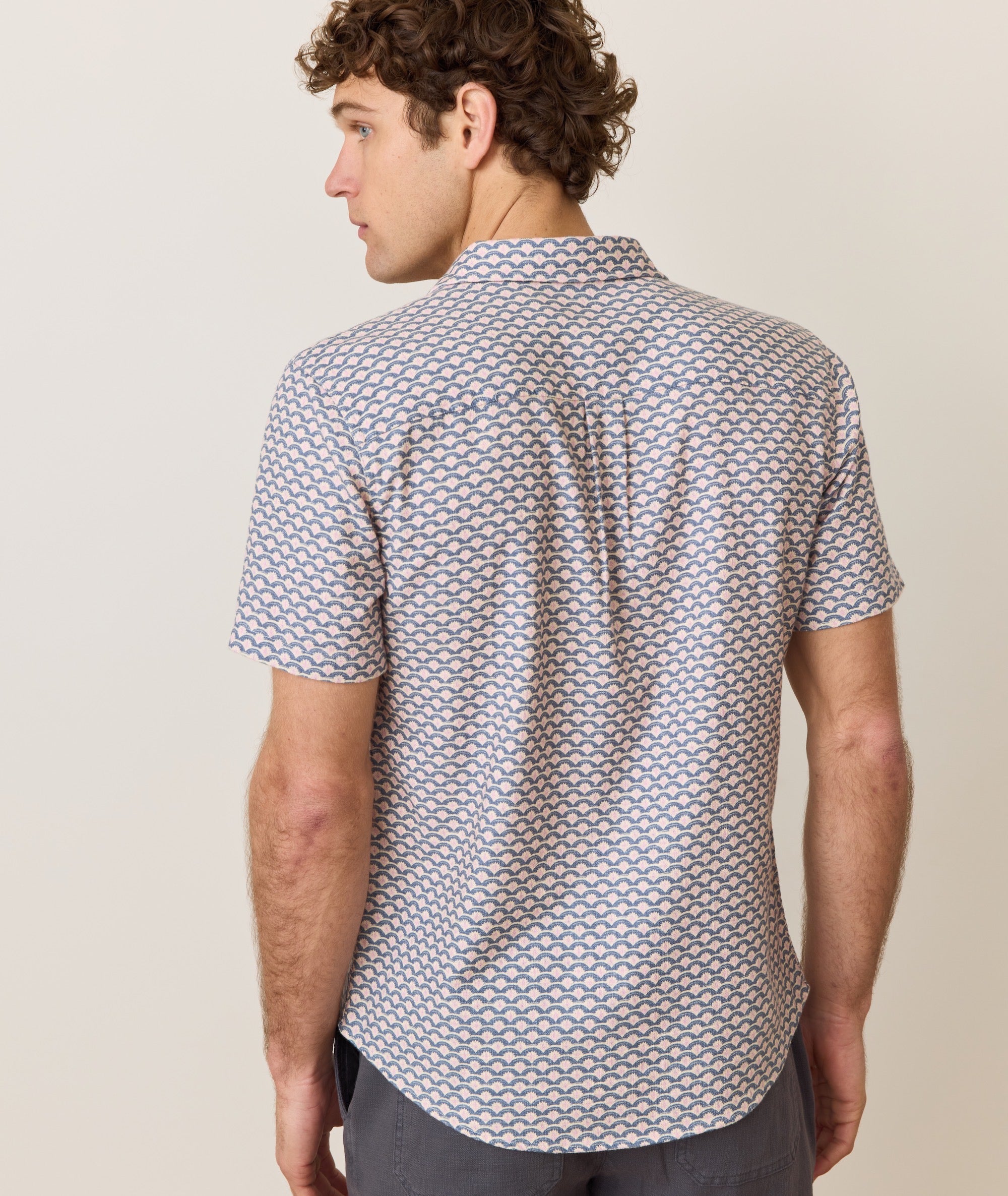 Stretch Selvage Short Sleeve Shirt