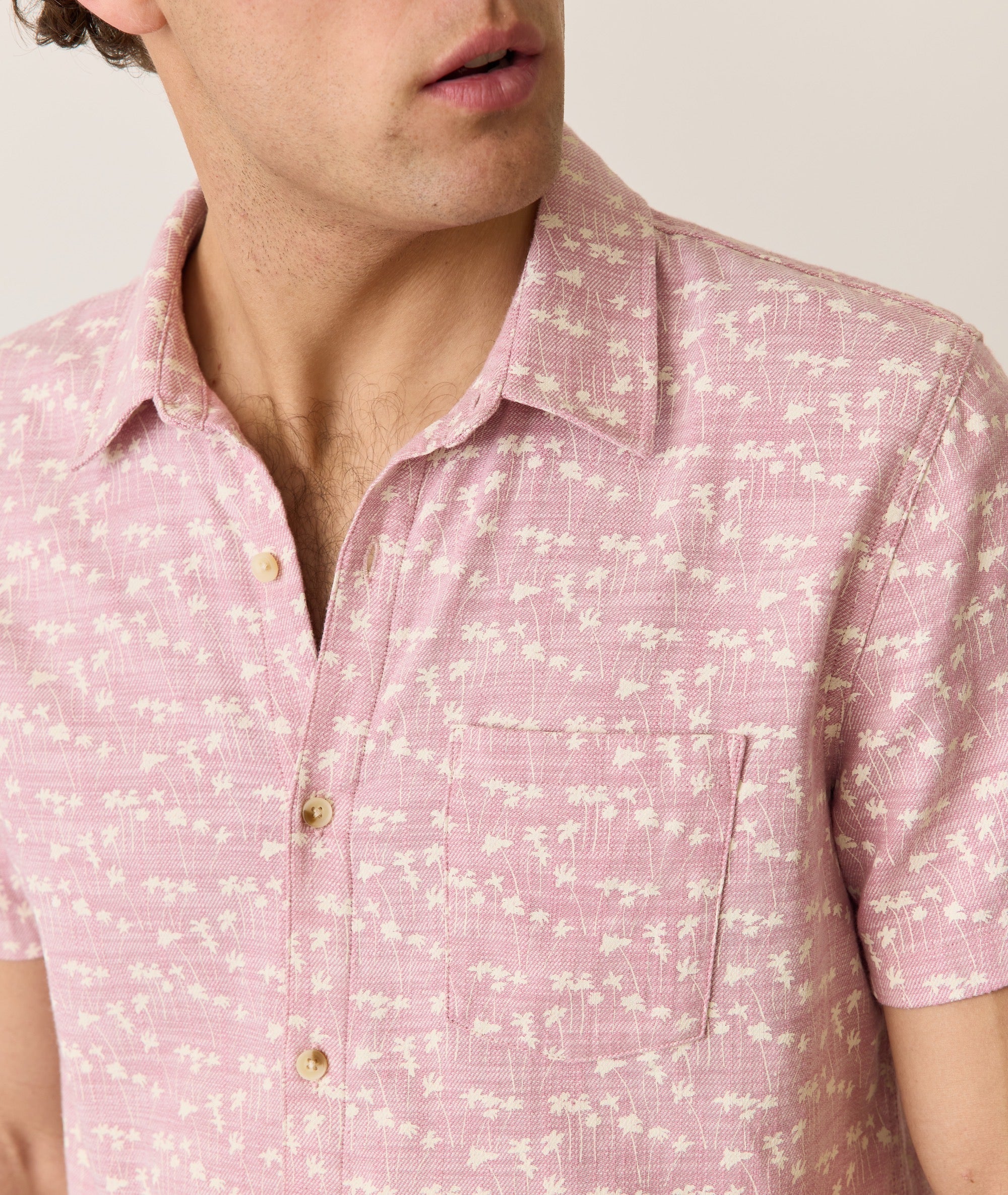 Stretch Selvage Short Sleeve Shirt