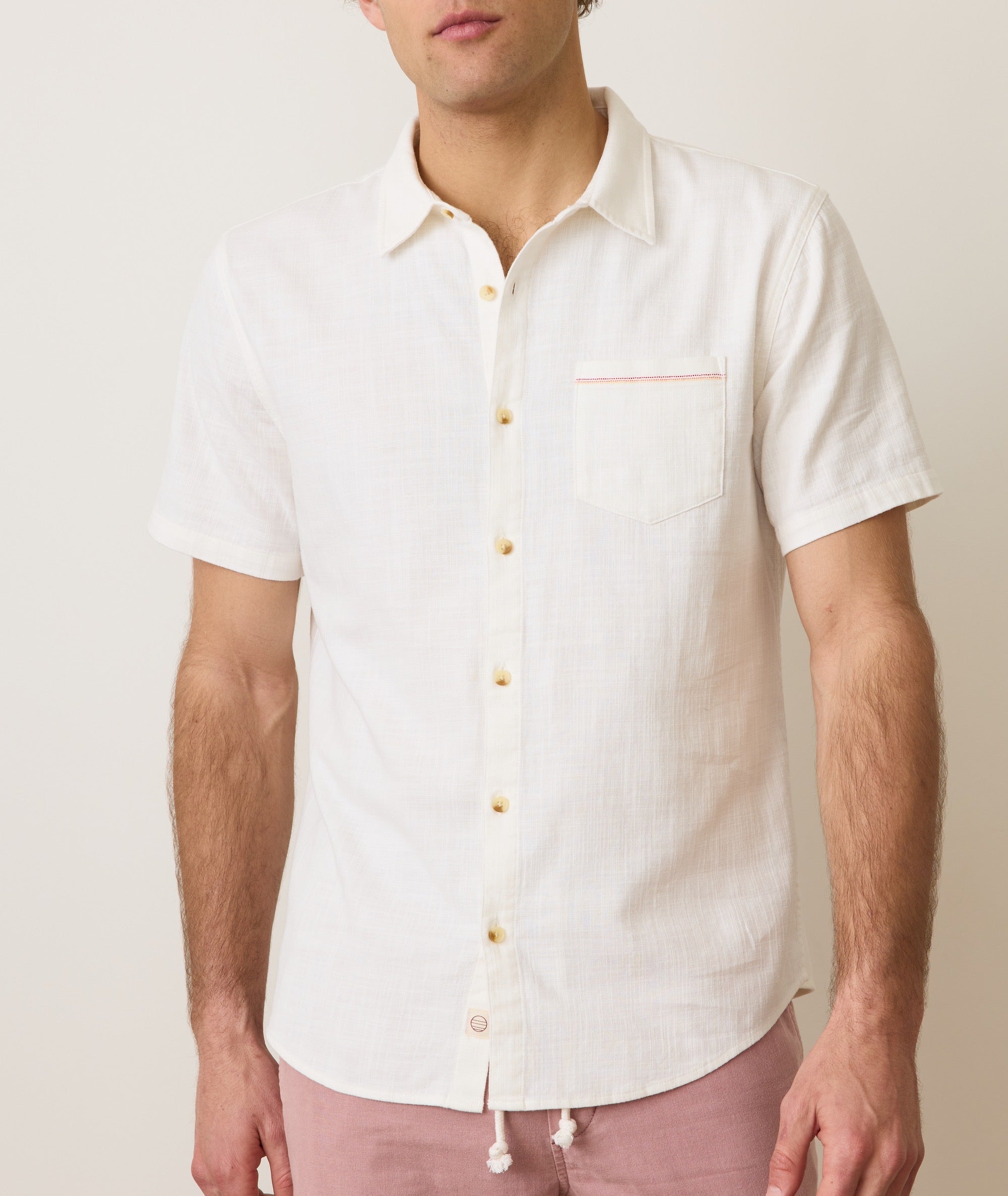 Stretch Selvage Short Sleeve Shirt