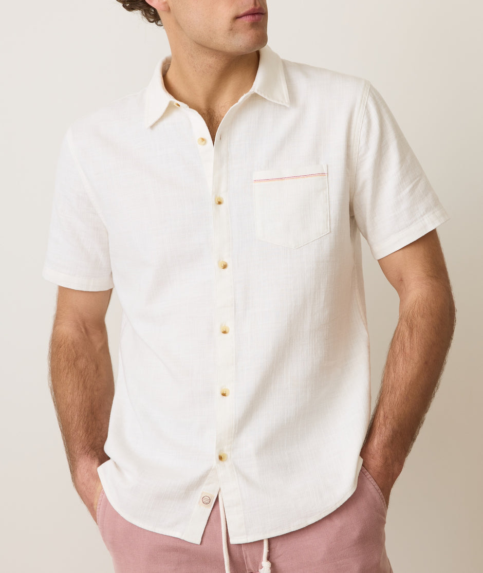 Stretch Selvage Short Sleeve Shirt