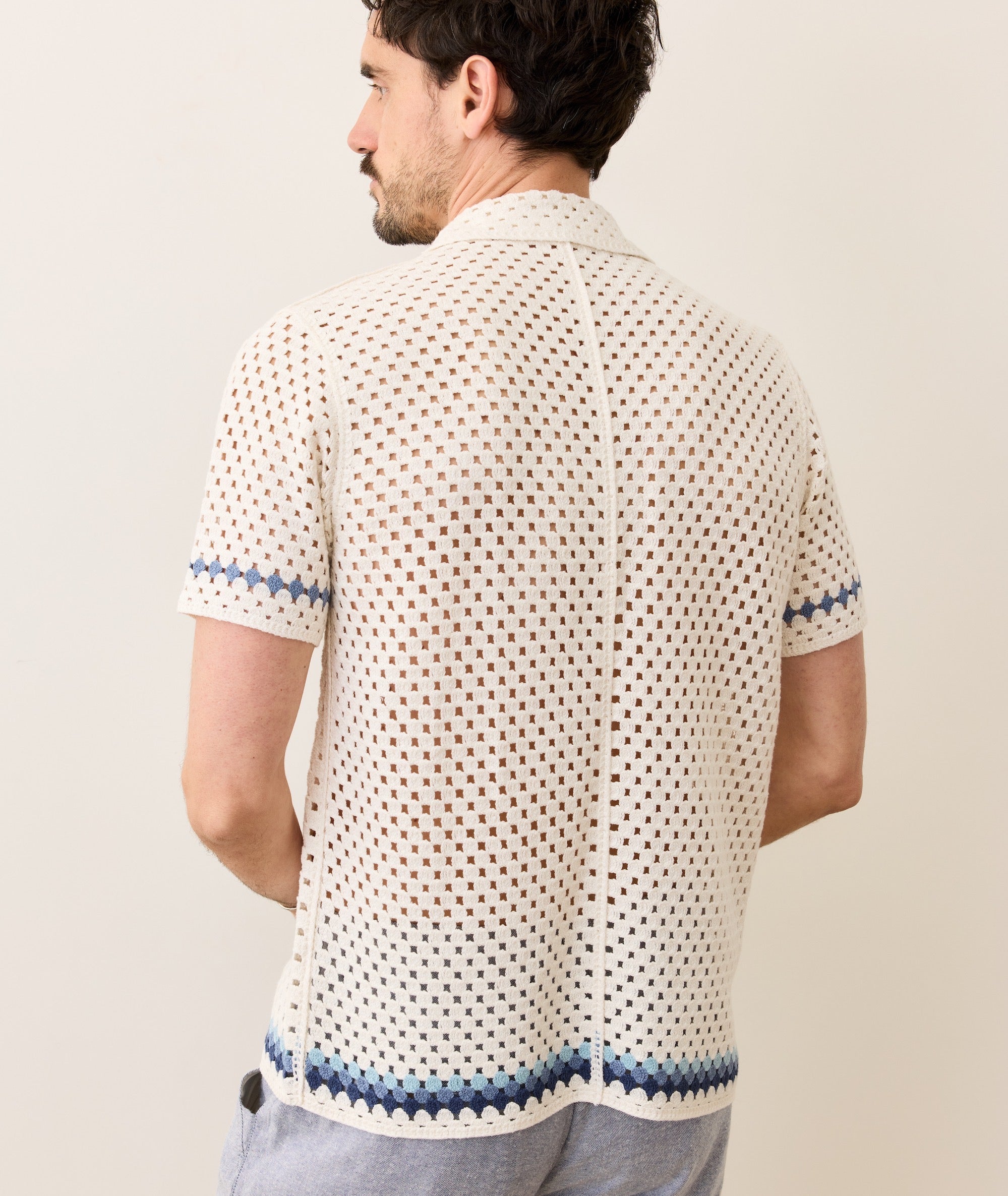 Ace Crochet Resort Shirt
