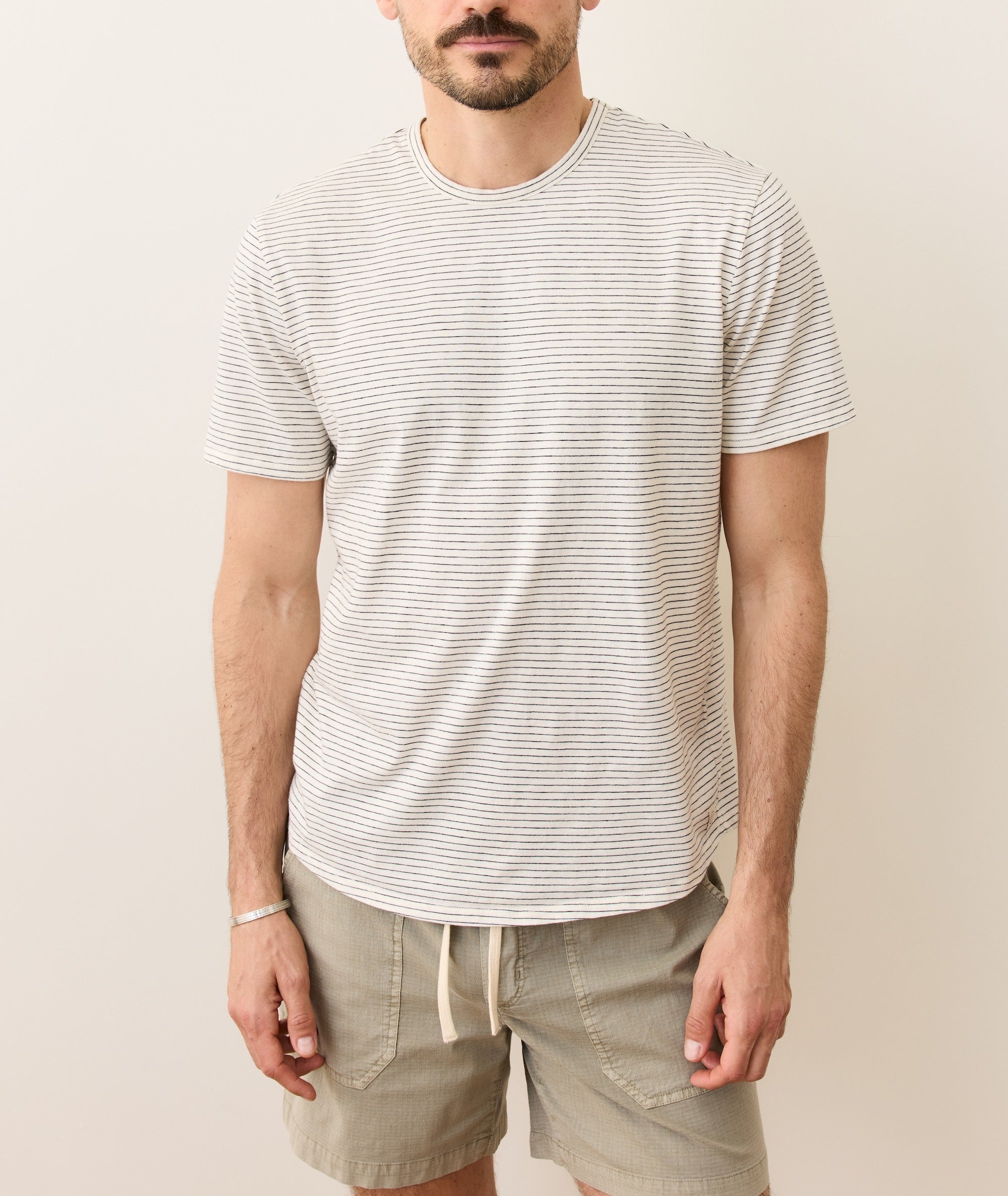 Saddle Hem Crew Tee