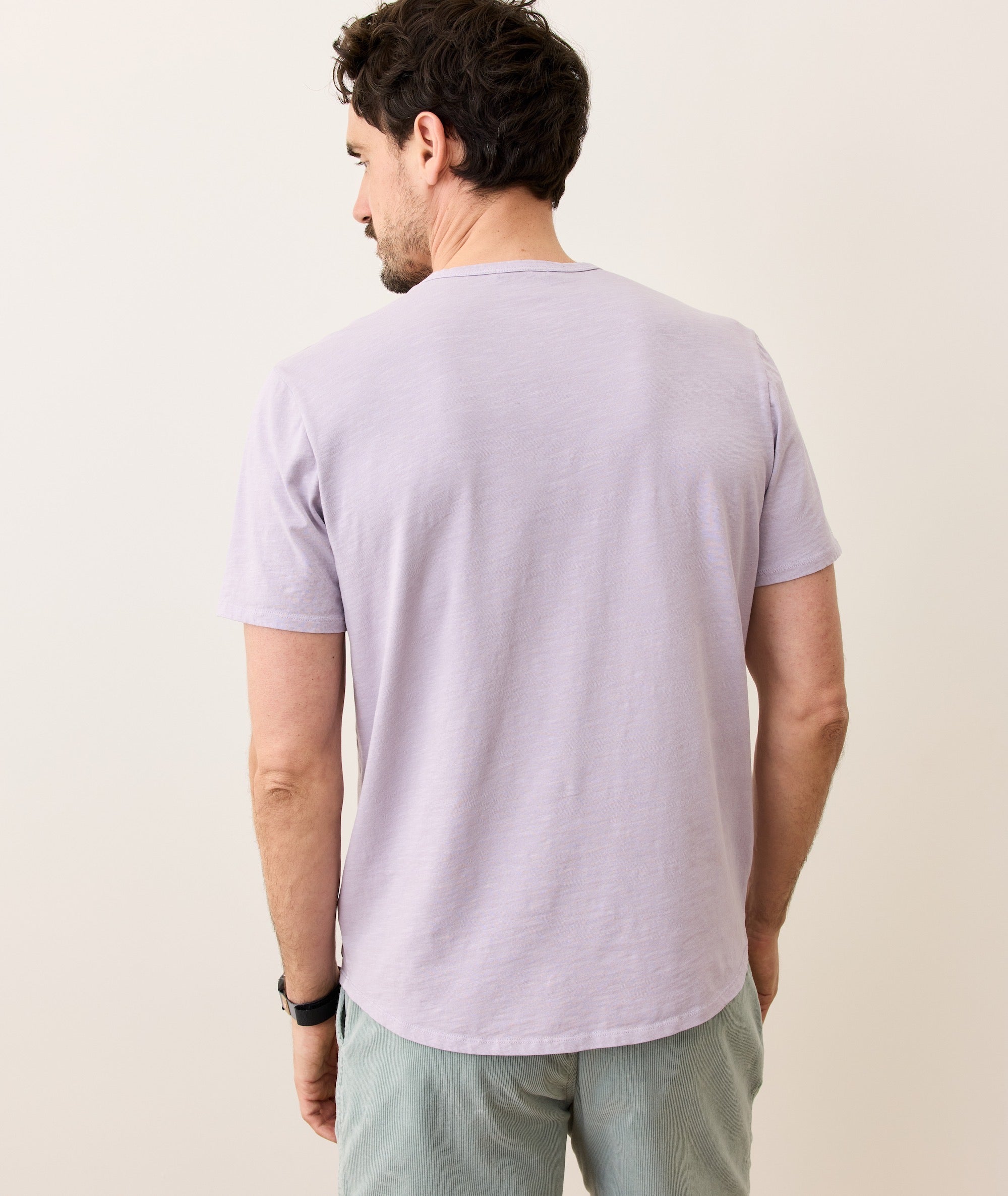 Saddle Hem Crew Tee